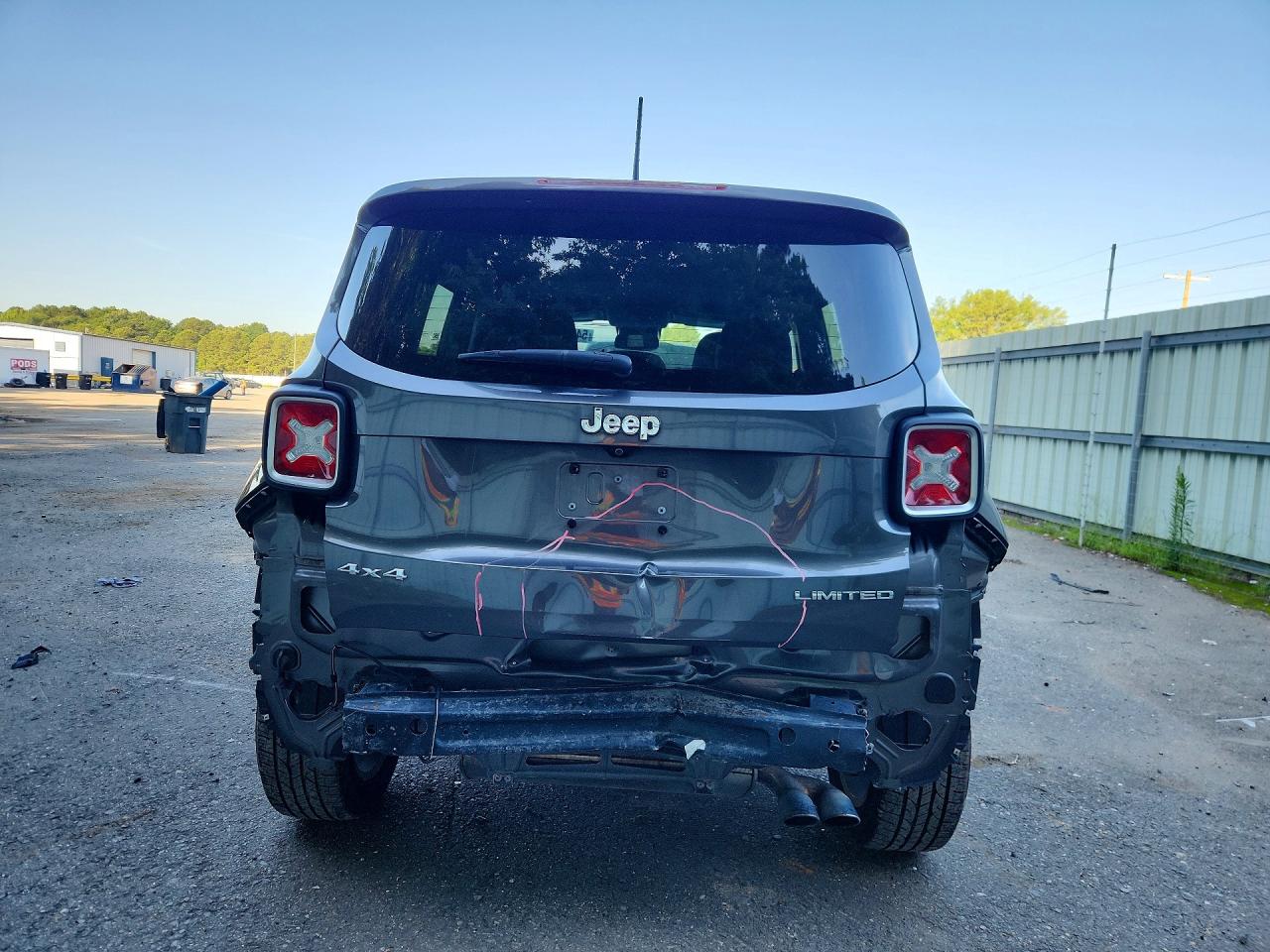 2017 Jeep Renegade Limited Серый vin: ZACCJBDB3HPE40978