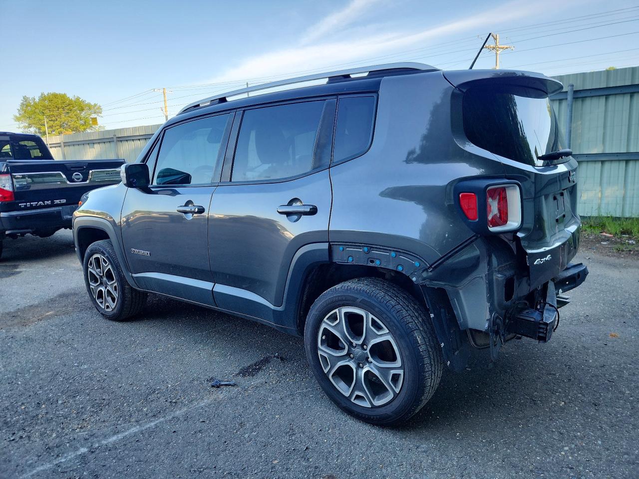 2017 Jeep Renegade Limited Серый vin: ZACCJBDB3HPE40978