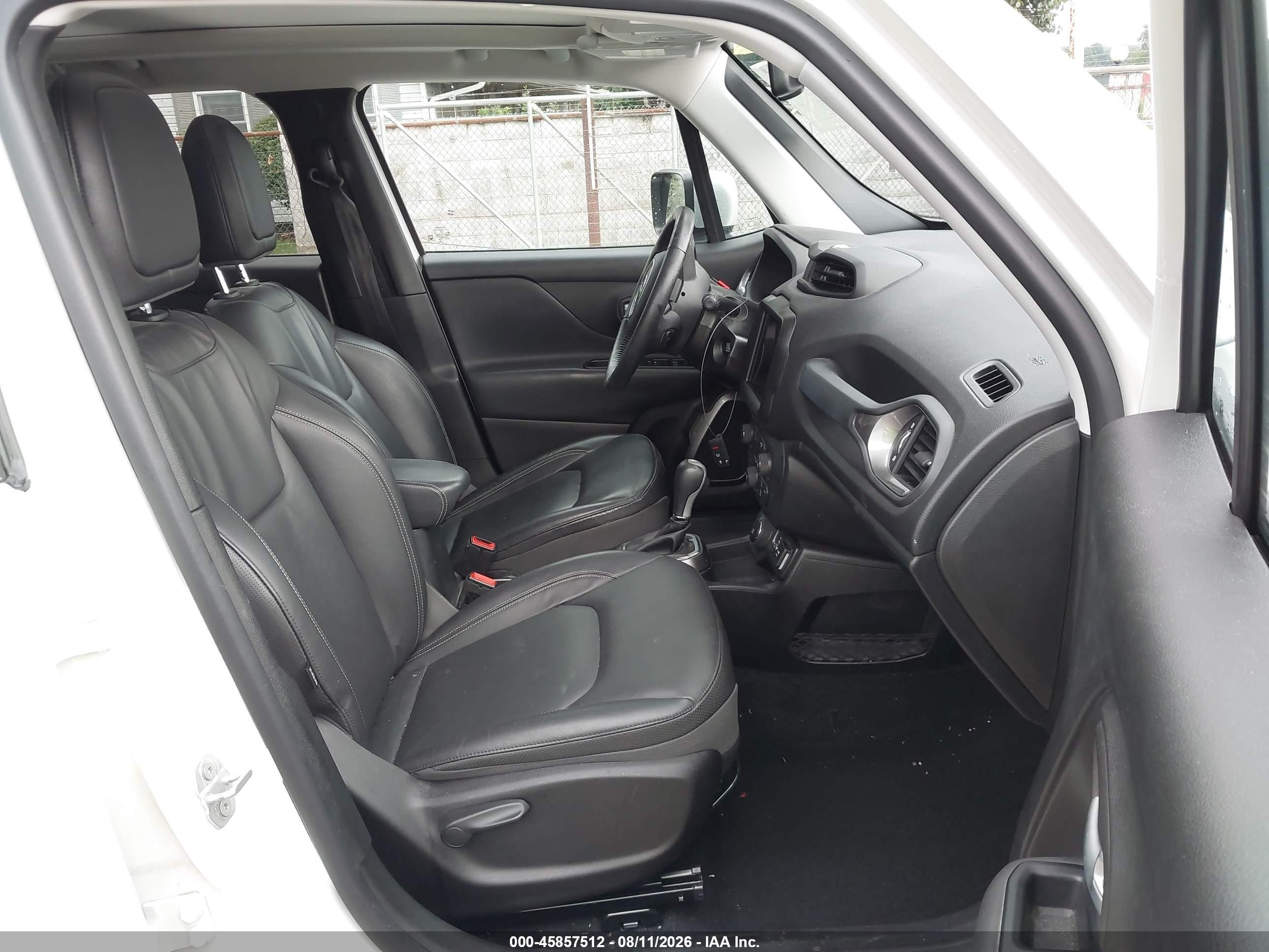 2018 Jeep Renegade Limited 4x4 Белый vin: ZACCJBDB7JPH81662