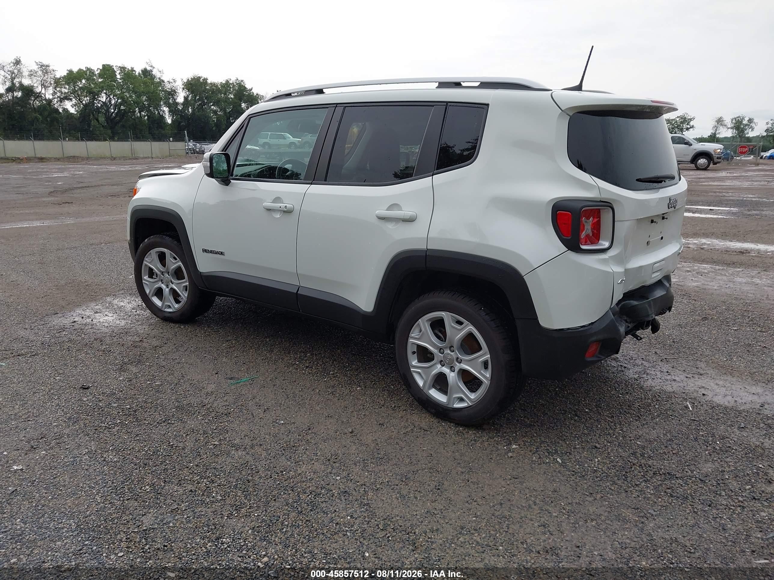 2018 Jeep Renegade Limited 4x4 Белый vin: ZACCJBDB7JPH81662