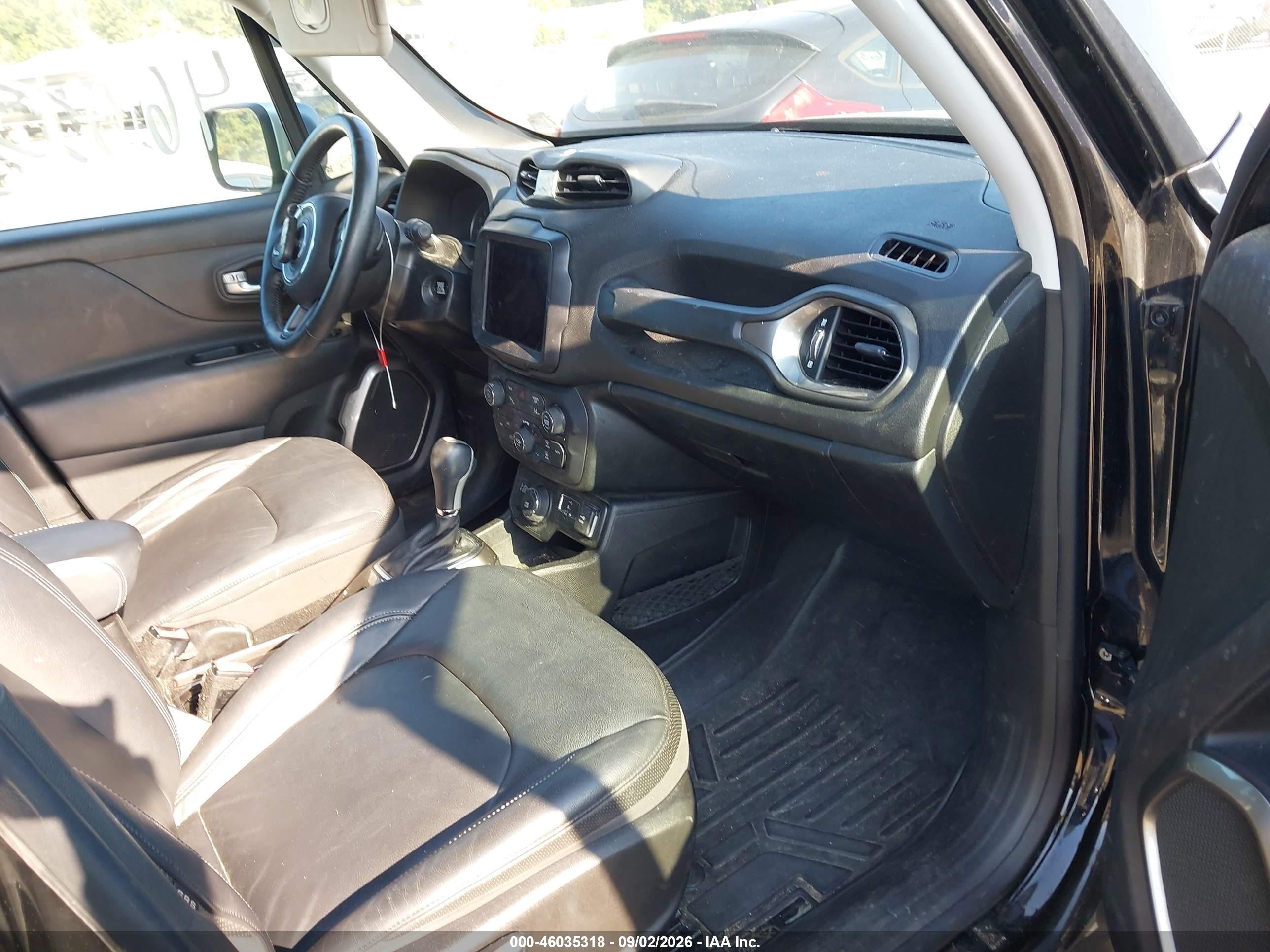 2018 Jeep Renegade Limited 4x4 Black vin: ZACCJBDBXJPH05661