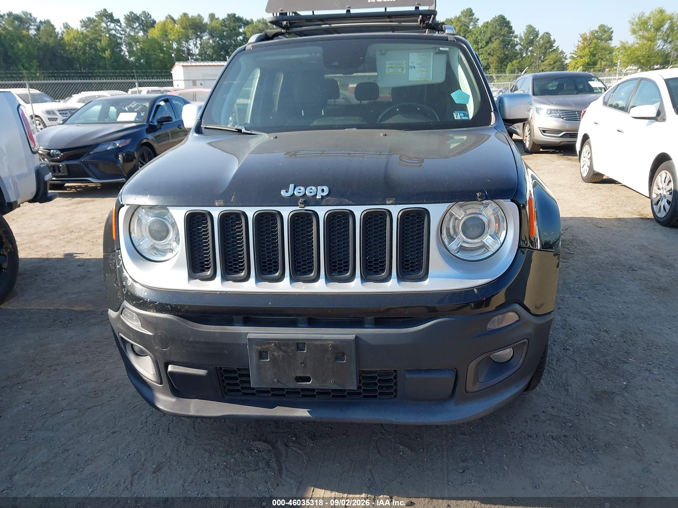 2018 Jeep Renegade Limited 4x4 Black vin: ZACCJBDBXJPH05661