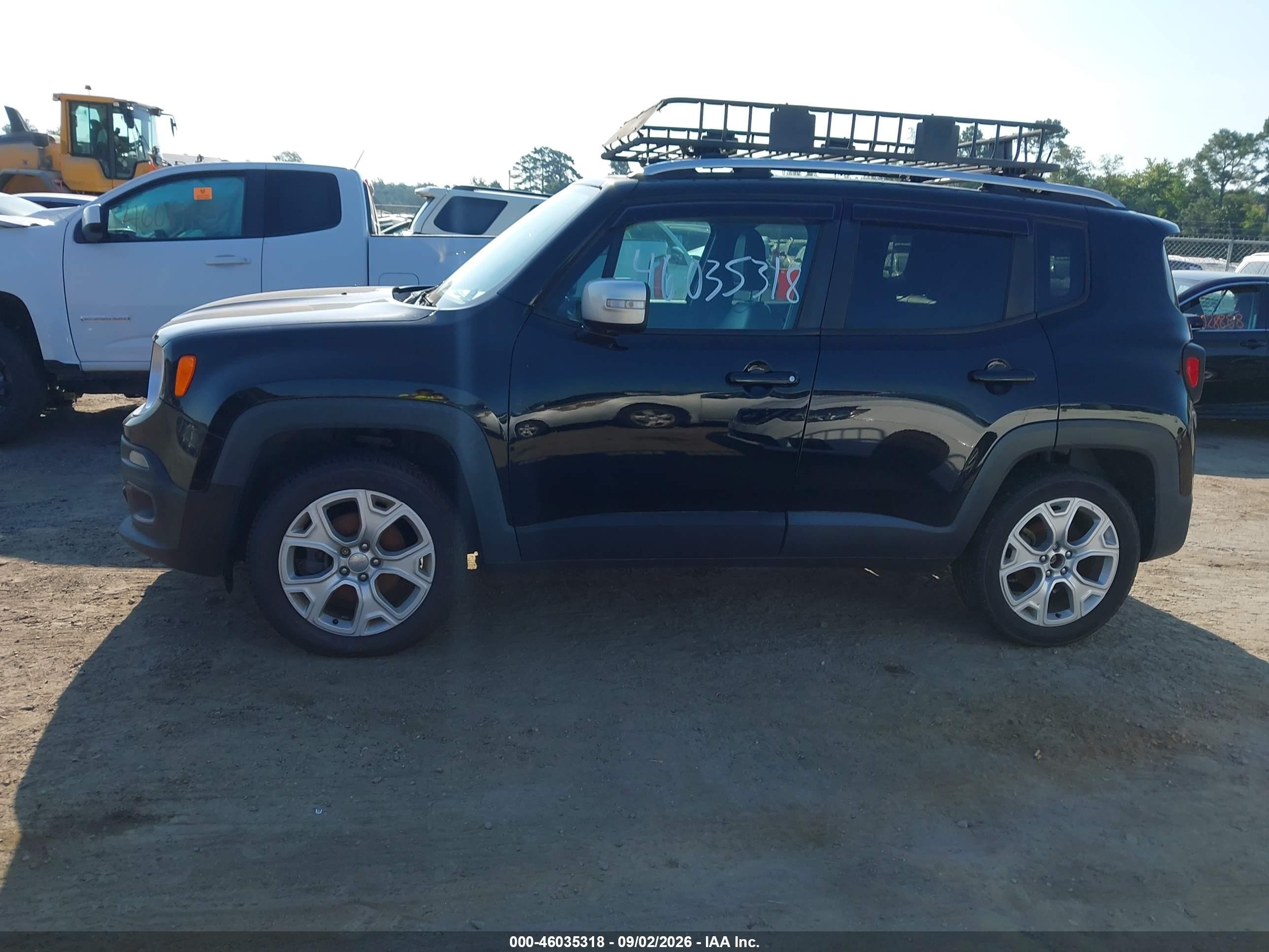 2018 Jeep Renegade Limited 4x4 Black vin: ZACCJBDBXJPH05661