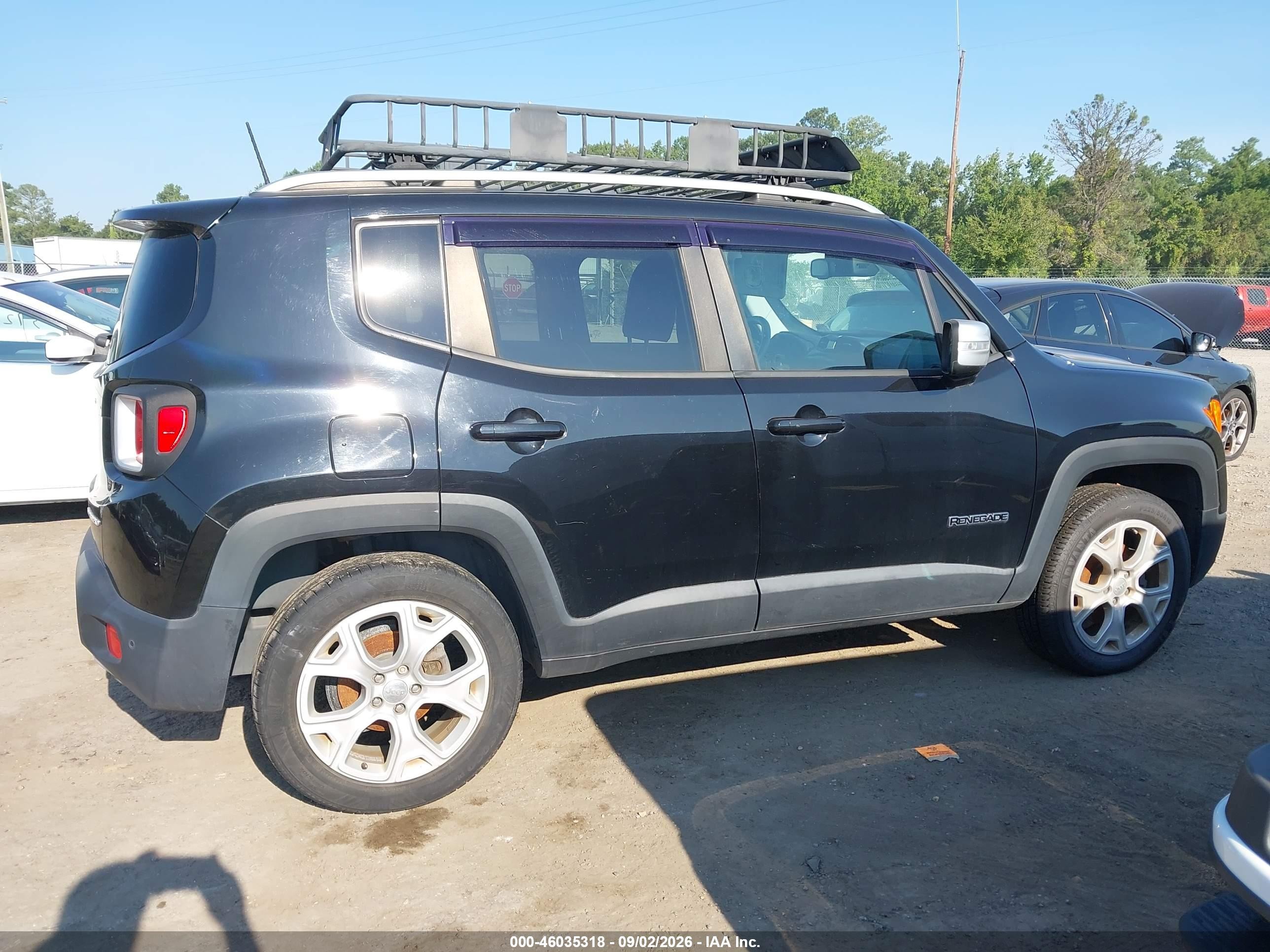 2018 Jeep Renegade Limited 4x4 Black vin: ZACCJBDBXJPH05661