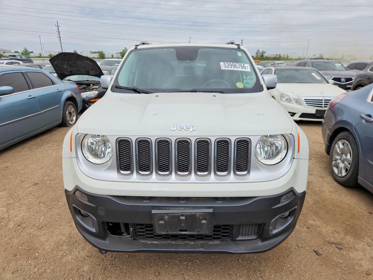 2015 Jeep Renegade Limited White vin: ZACCJBDT0FPB54345