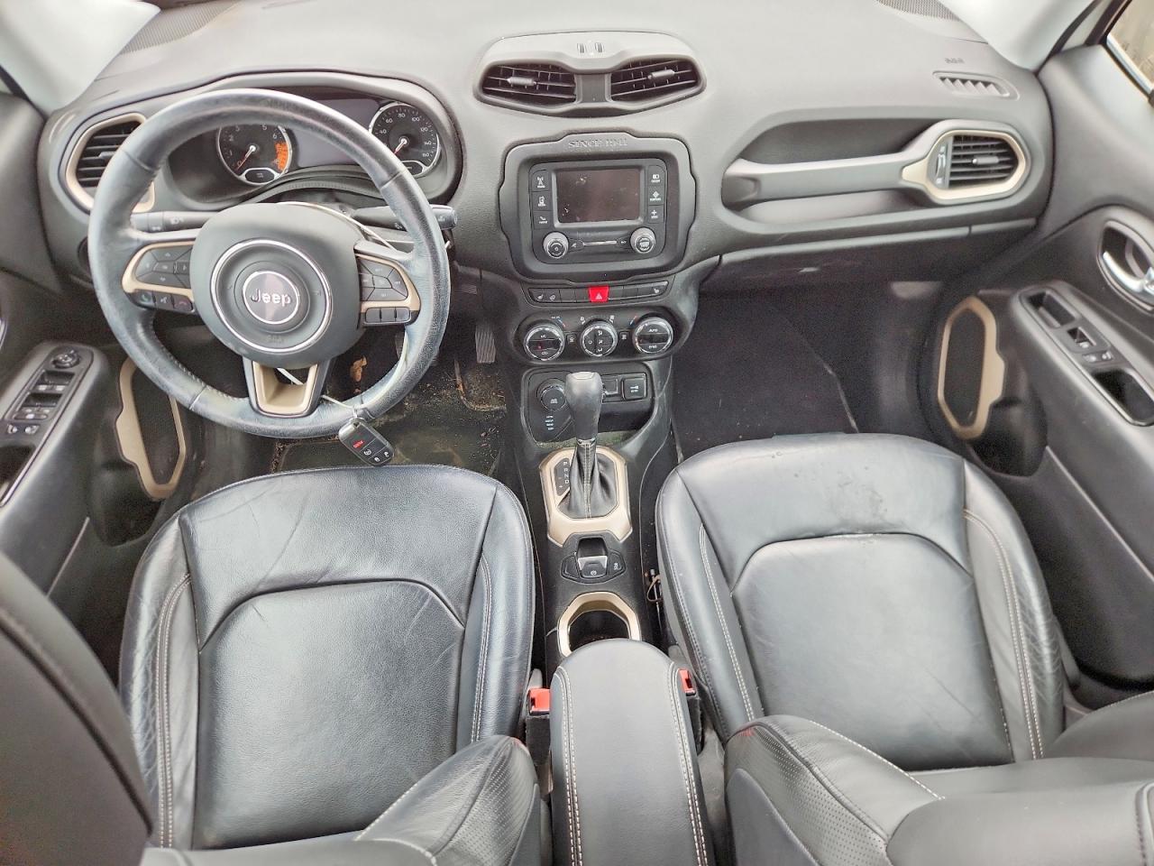 2015 Jeep Renegade Limited White vin: ZACCJBDT0FPB54345