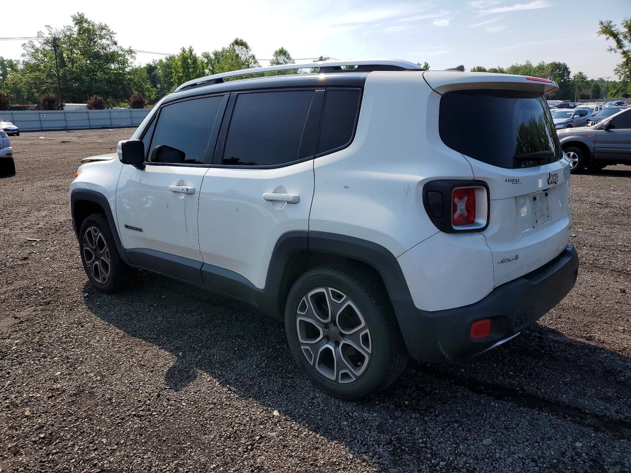 2015 Jeep Renegade Limited White vin: ZACCJBDT0FPB57524