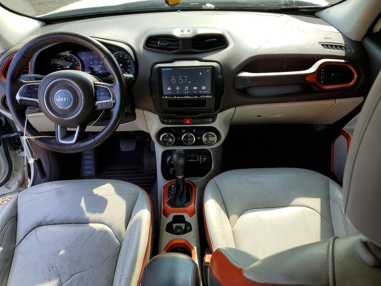 2015 Jeep Renegade Limited White vin: ZACCJBDT0FPB57524