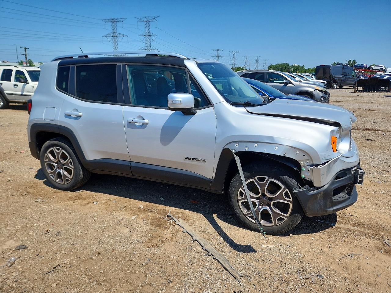 2015 Jeep Renegade Limited Silver vin: ZACCJBDT0FPB60200