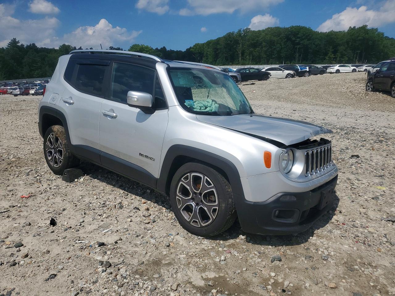 2015 Jeep Renegade Limited Silver vin: ZACCJBDT0FPB62760