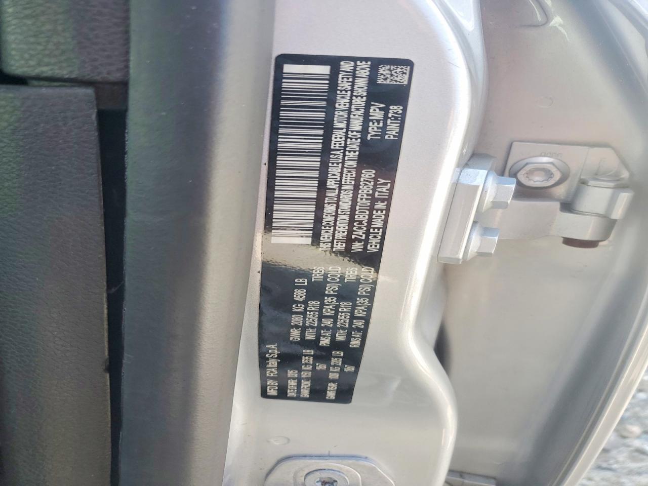 2015 Jeep Renegade Limited Silver vin: ZACCJBDT0FPB62760