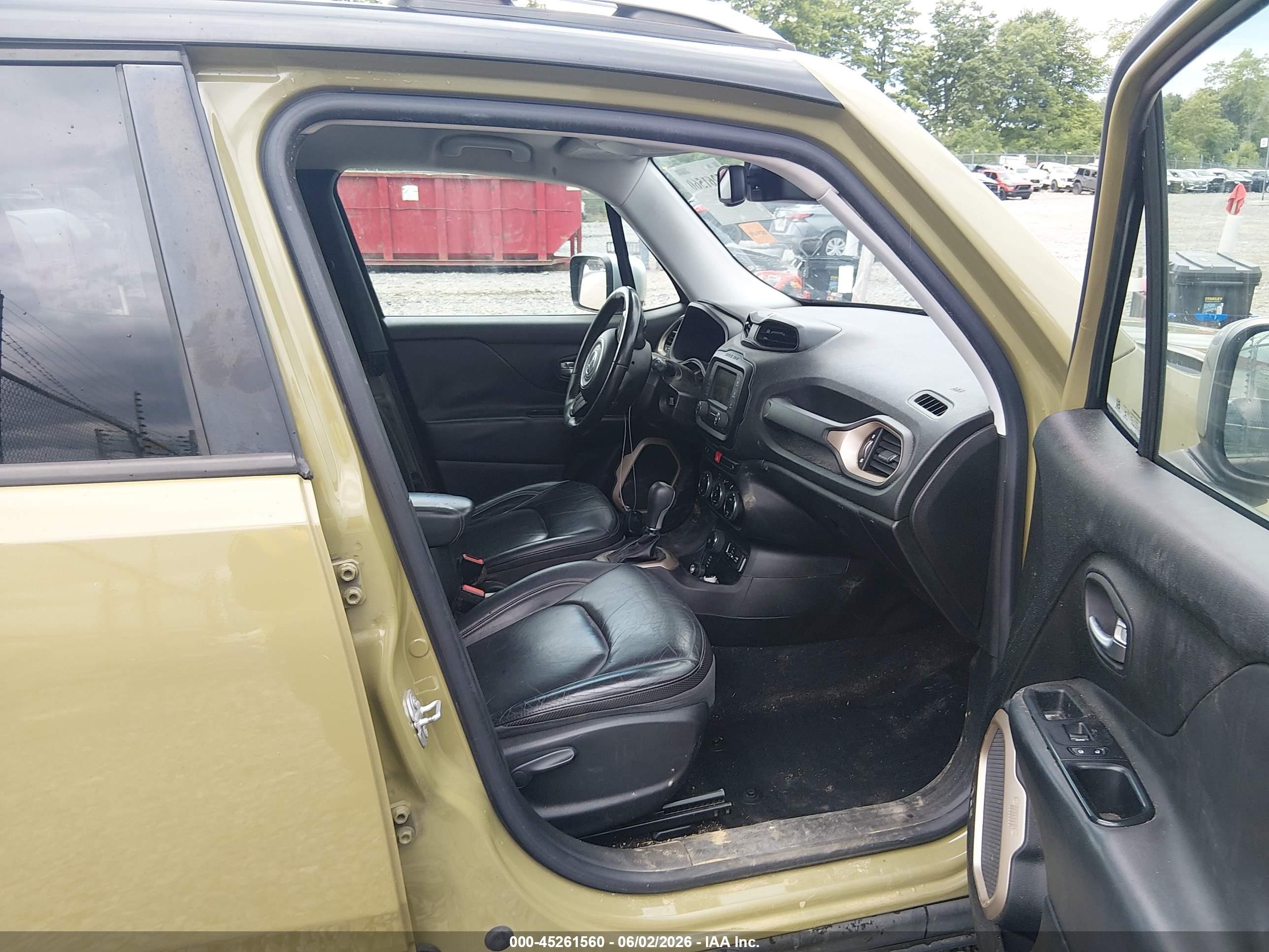 2015 Jeep Renegade Limited Green vin: ZACCJBDT0FPB70696