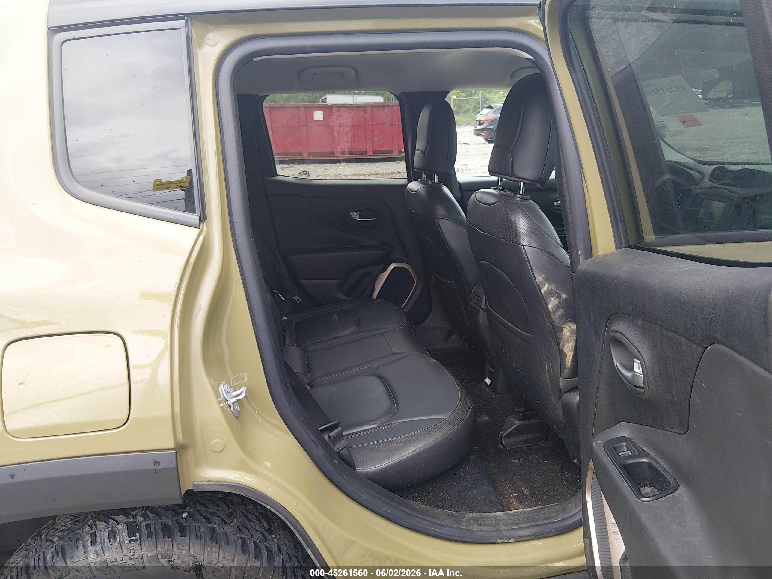 2015 Jeep Renegade Limited Green vin: ZACCJBDT0FPB70696