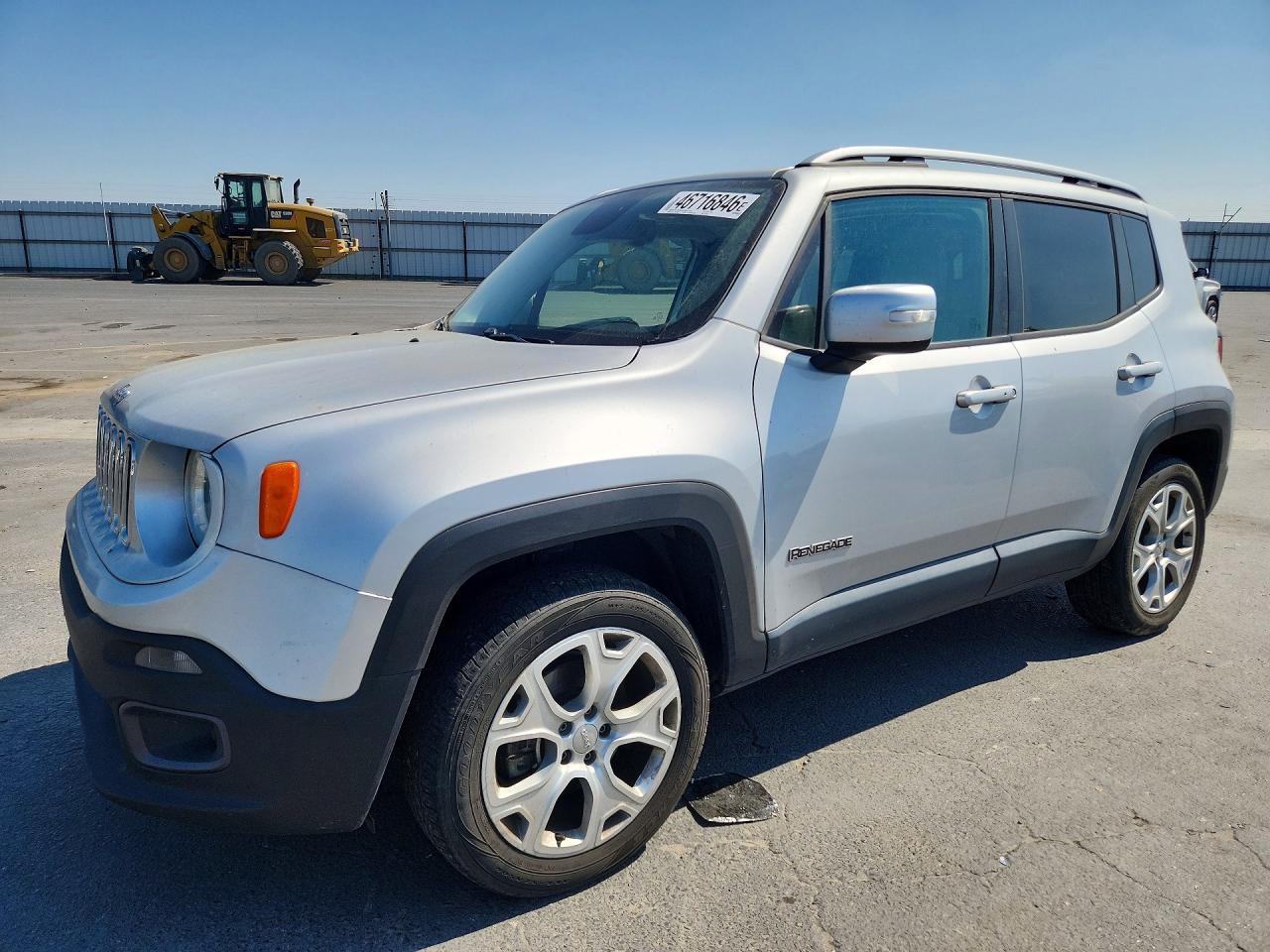 2015 Jeep Renegade Limited Silver vin: ZACCJBDT3FPC12100
