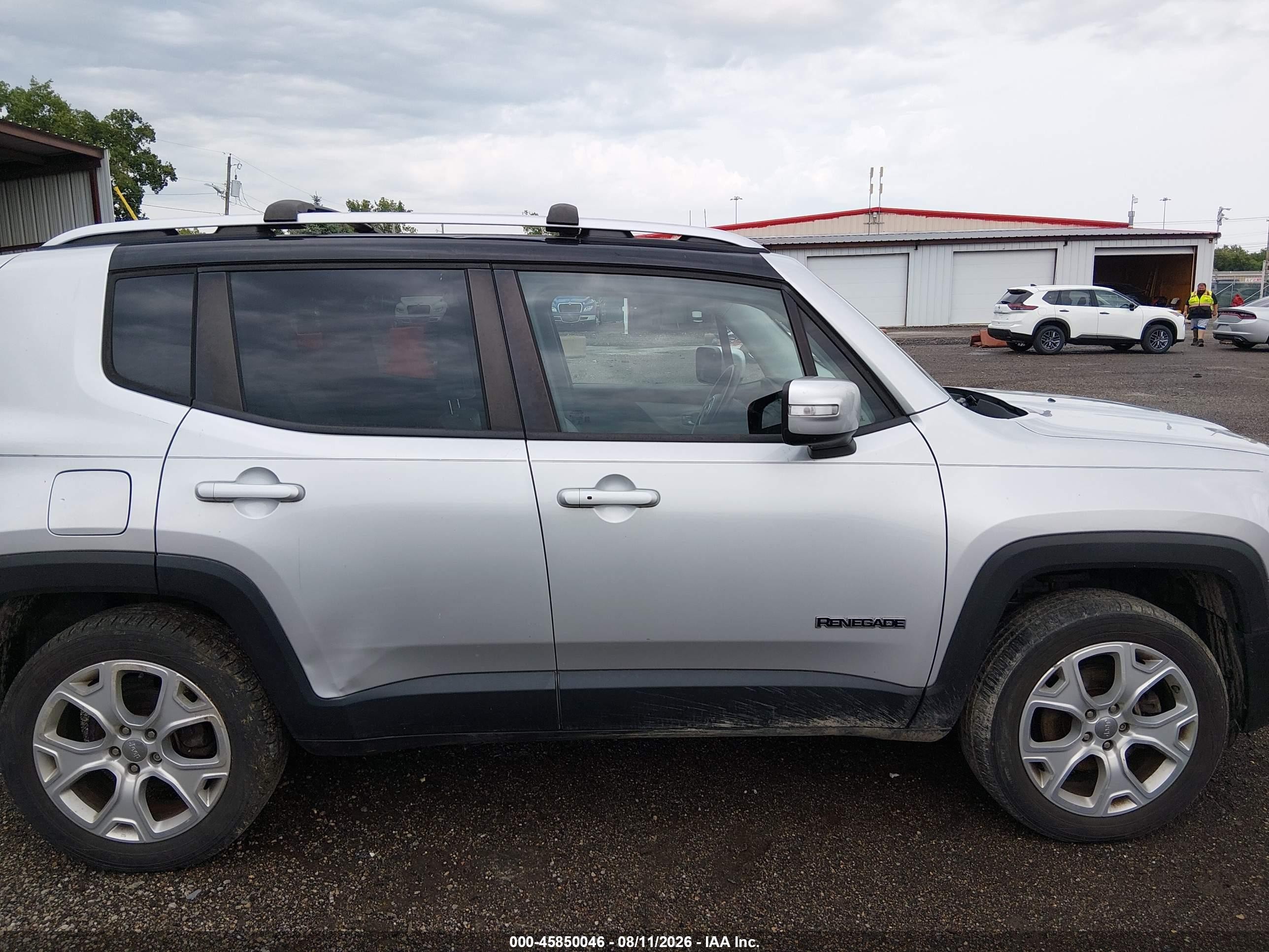 2015 Jeep Renegade Limited Silver vin: ZACCJBDT3FPC48918
