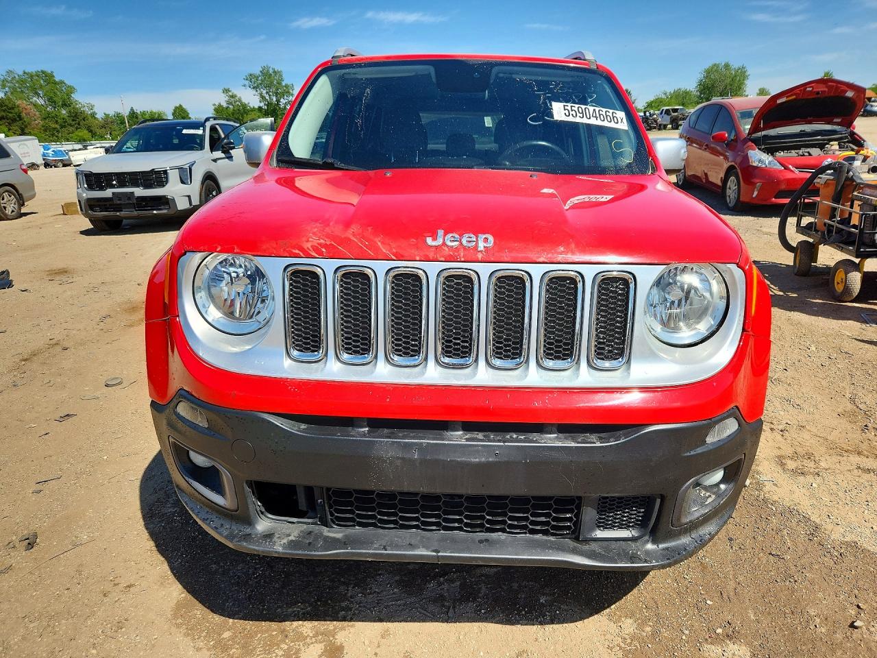 2015 Jeep Renegade Limited Red vin: ZACCJBDT4FPC00070