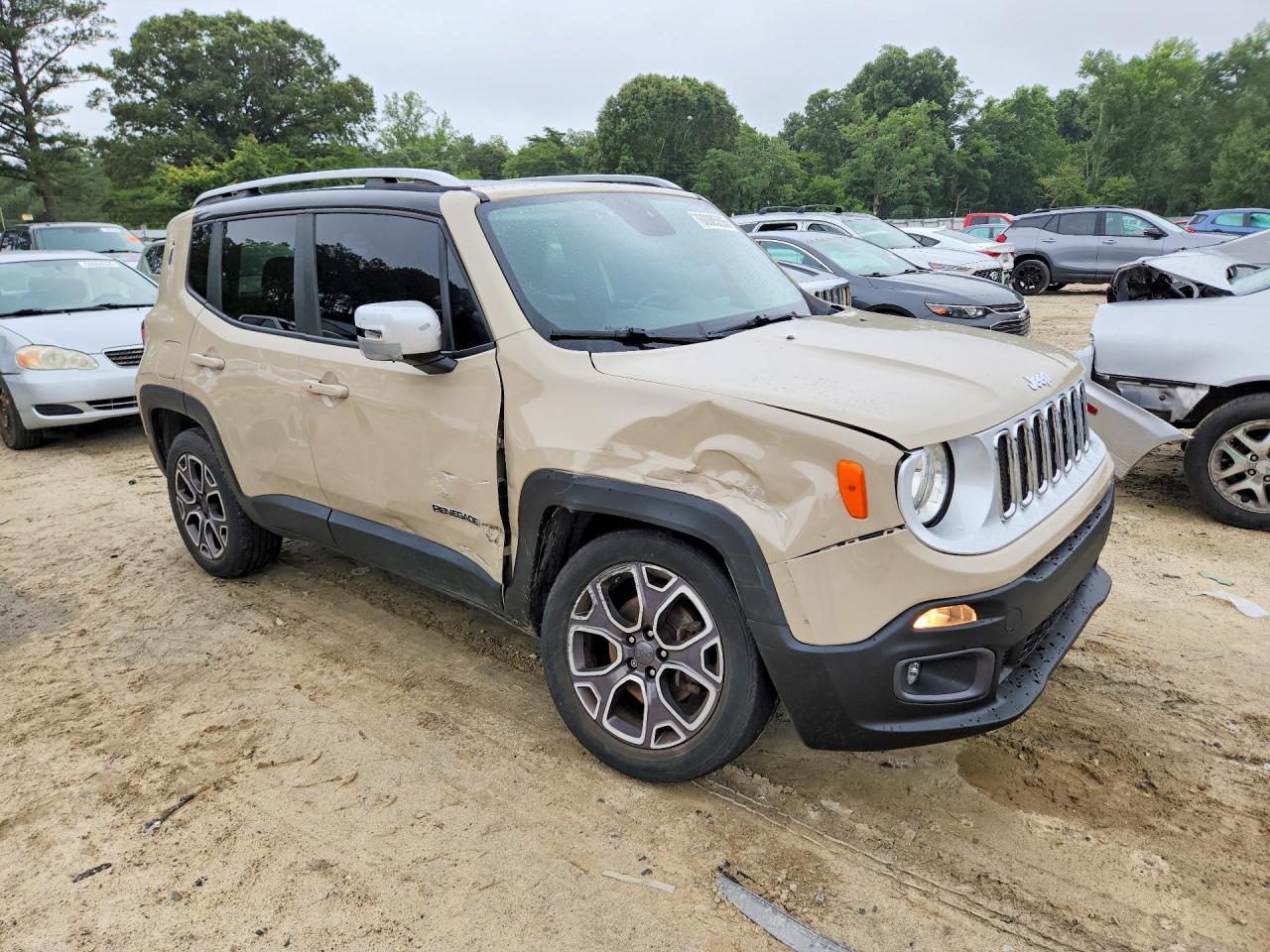 2015 Jeep Renegade Limited Tan vin: ZACCJBDT4FPC45851