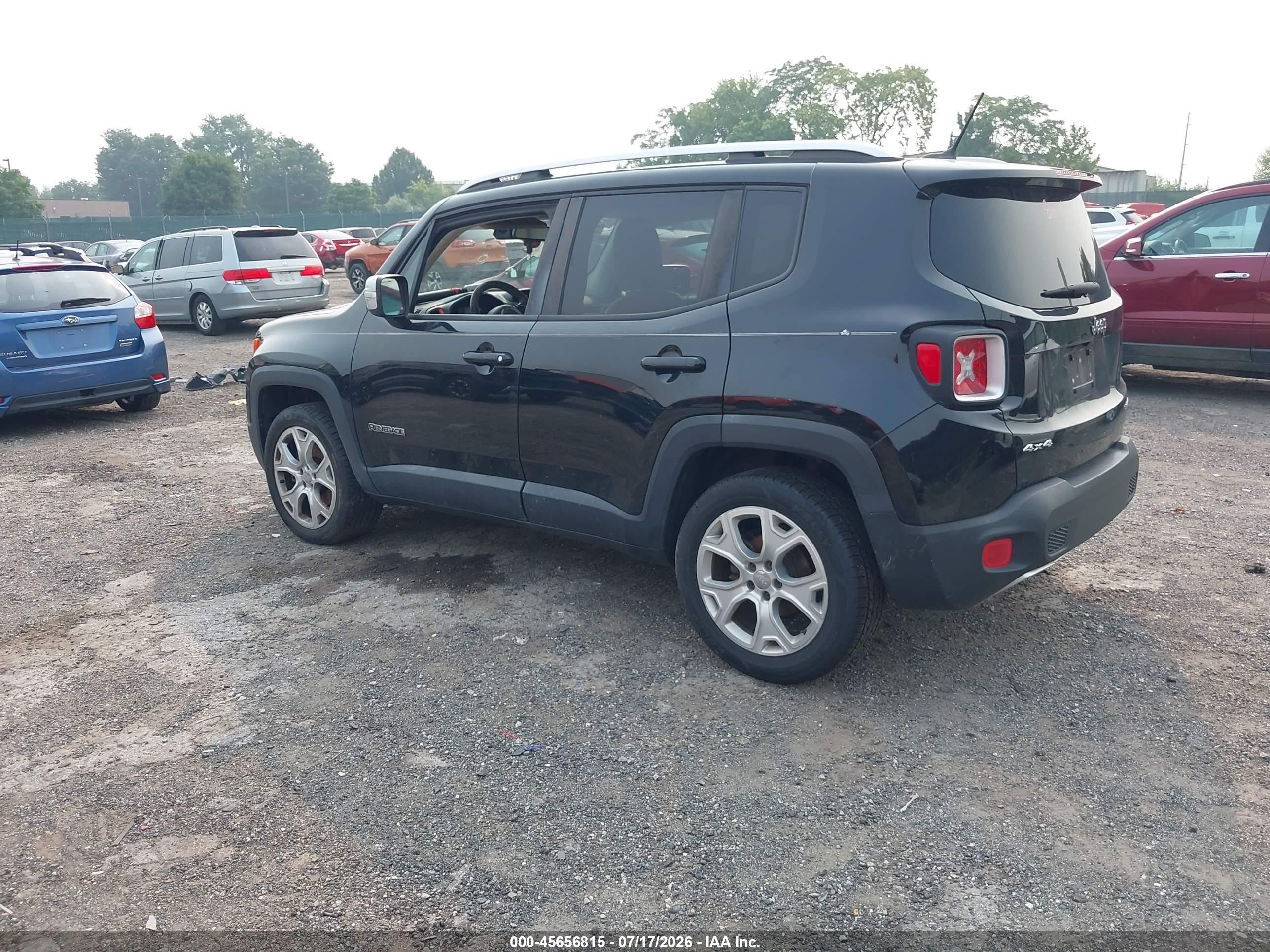 2015 Jeep Renegade Limited Black vin: ZACCJBDT6FPB81988