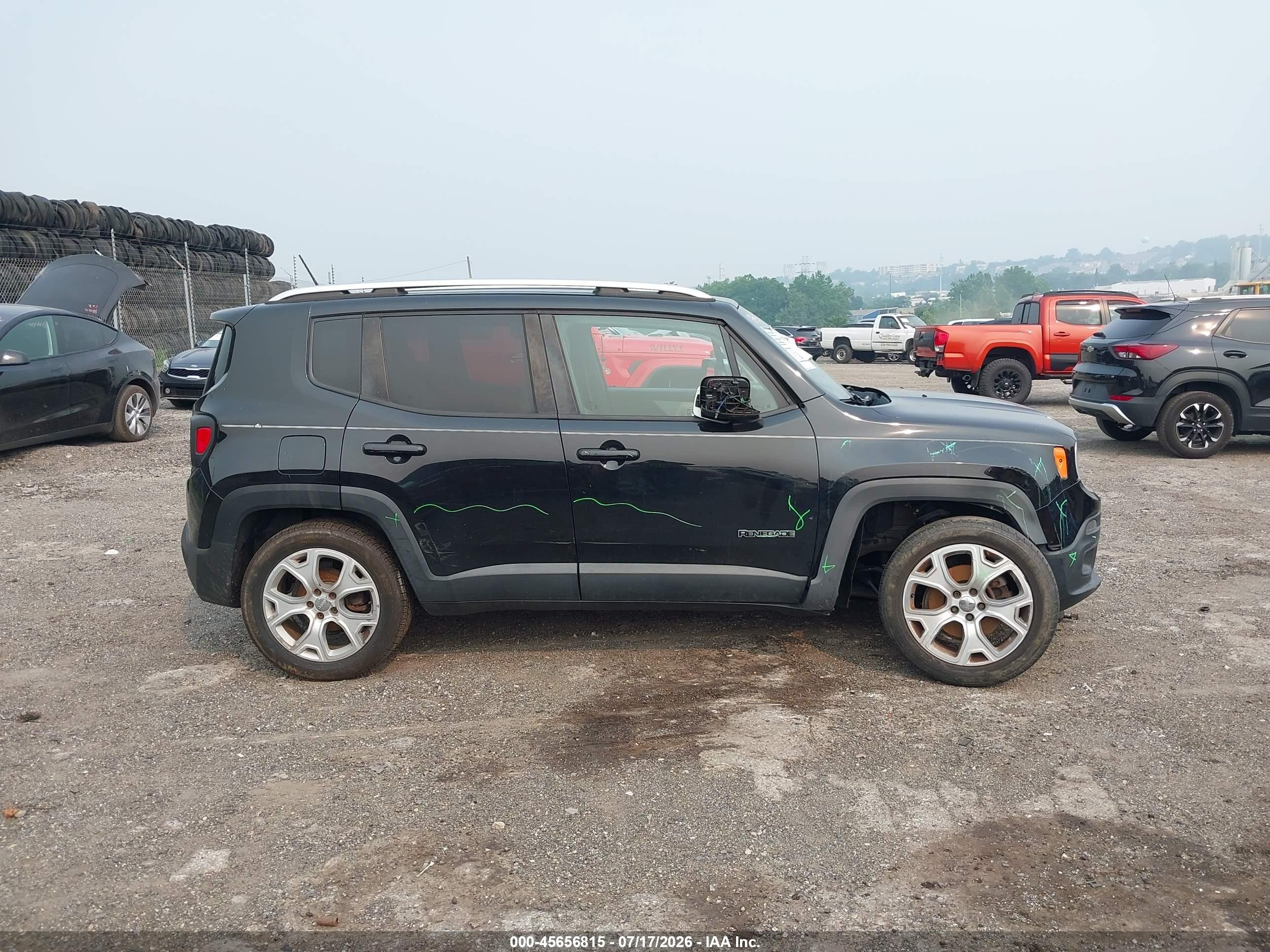 2015 Jeep Renegade Limited Black vin: ZACCJBDT6FPB81988