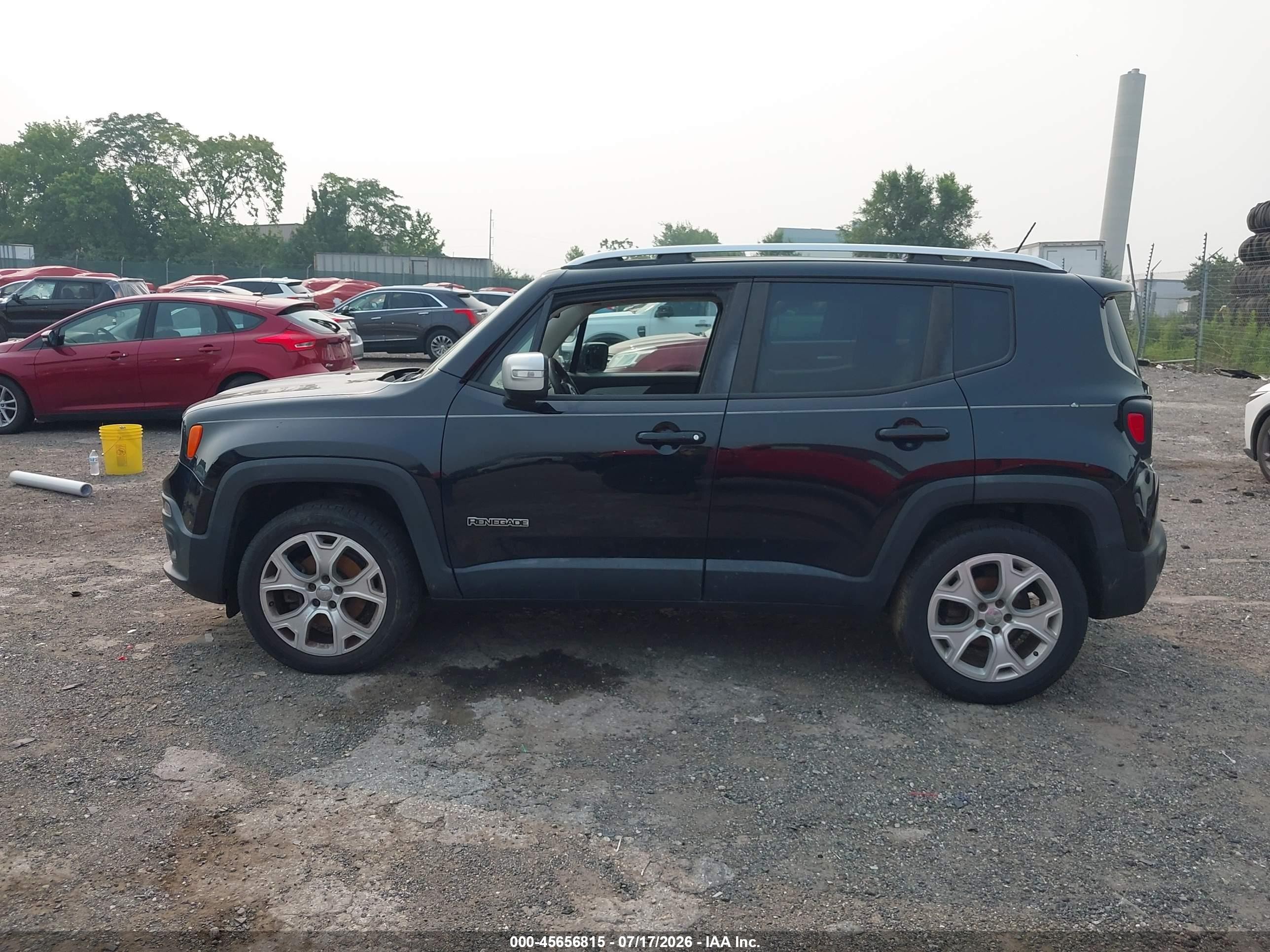 2015 Jeep Renegade Limited Black vin: ZACCJBDT6FPB81988