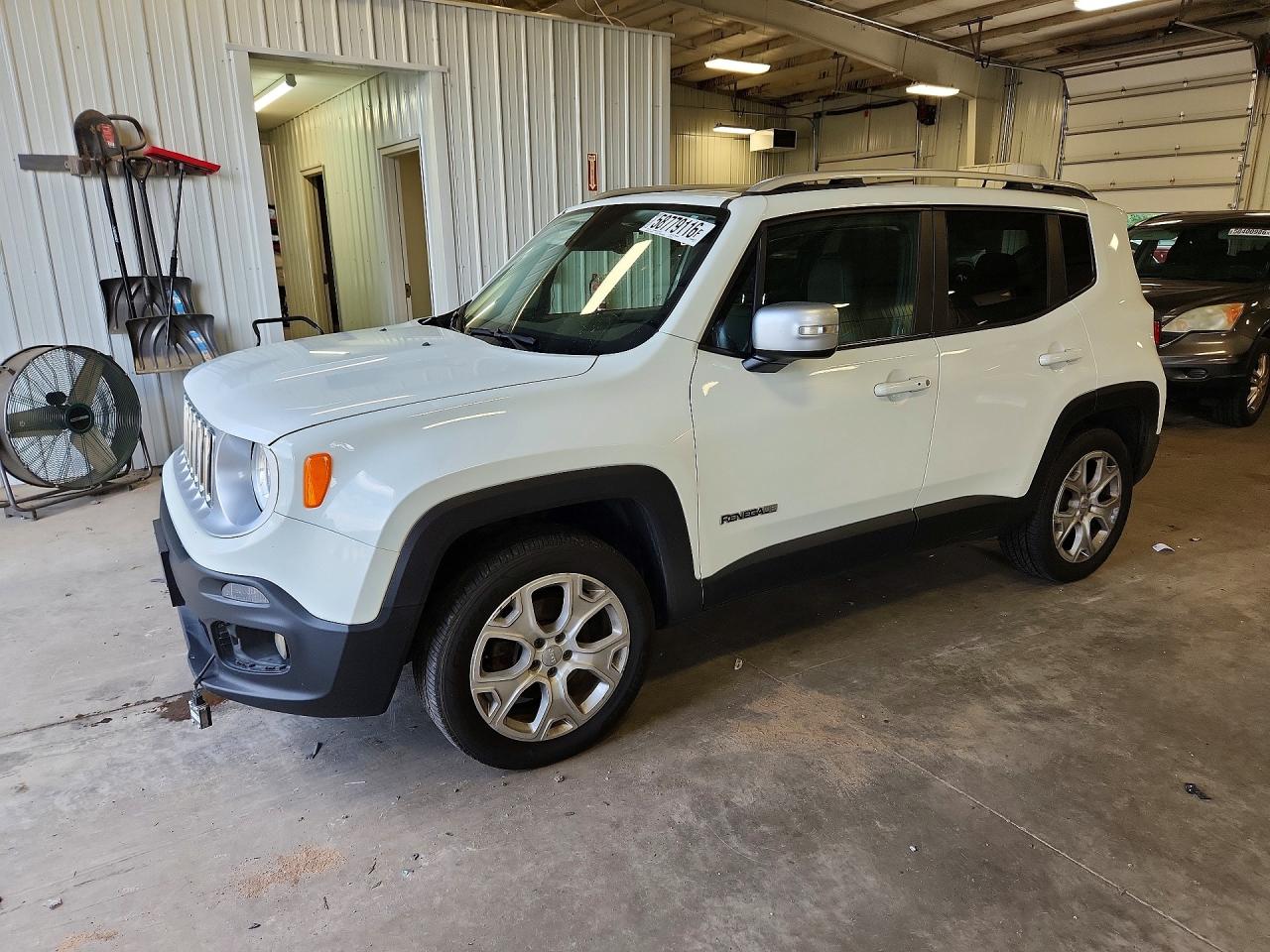 2015 Jeep Renegade Limited White vin: ZACCJBDT6FPC43745
