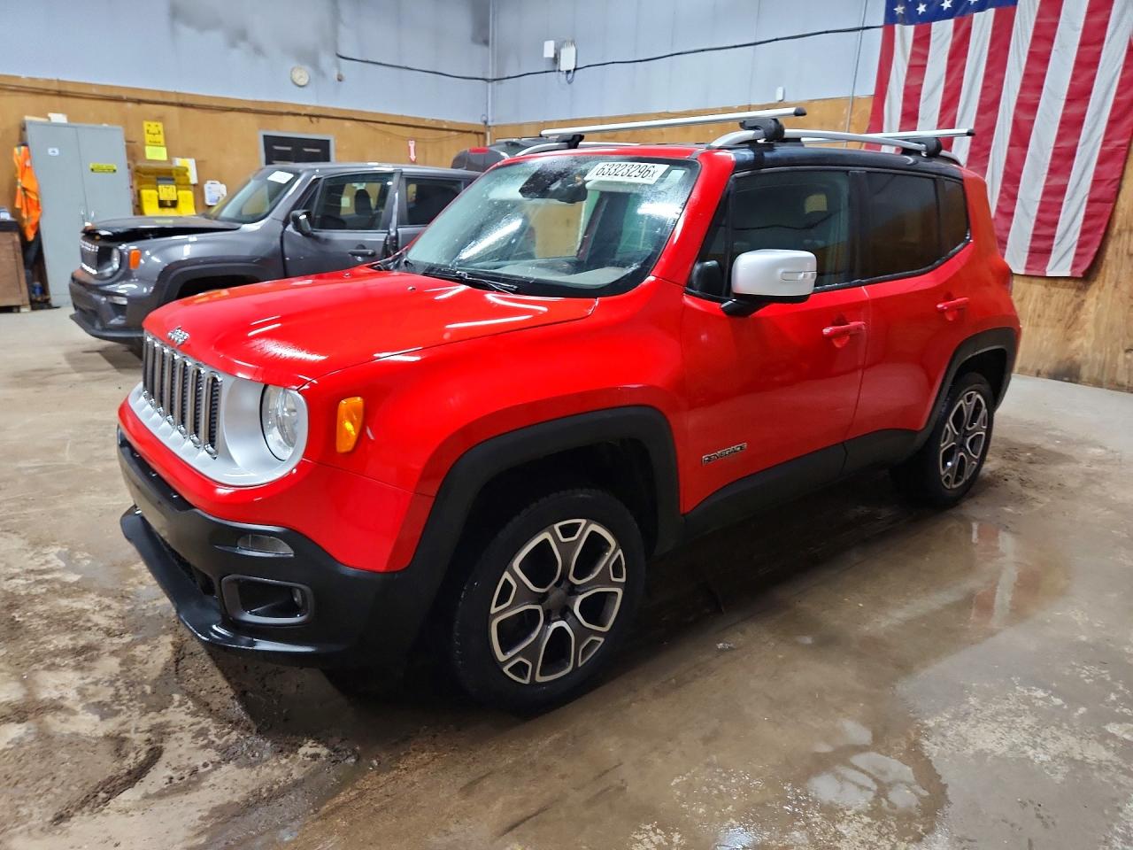 2015 Jeep Renegade Limited Red vin: ZACCJBDT7FPB32671