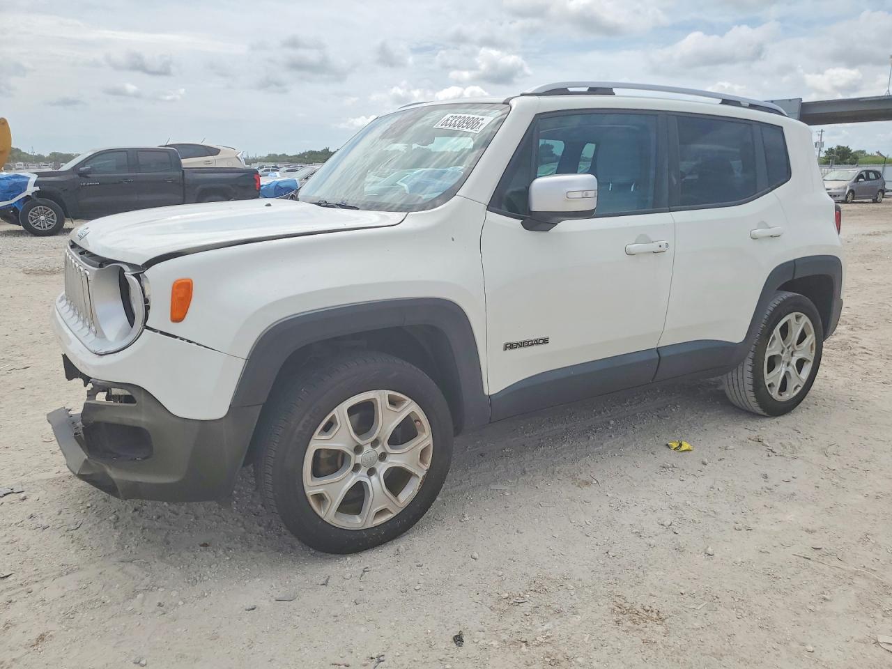 2015 Jeep Renegade Limited White vin: ZACCJBDT7FPC07157