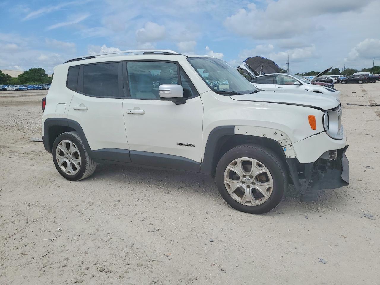 2015 Jeep Renegade Limited White vin: ZACCJBDT7FPC07157