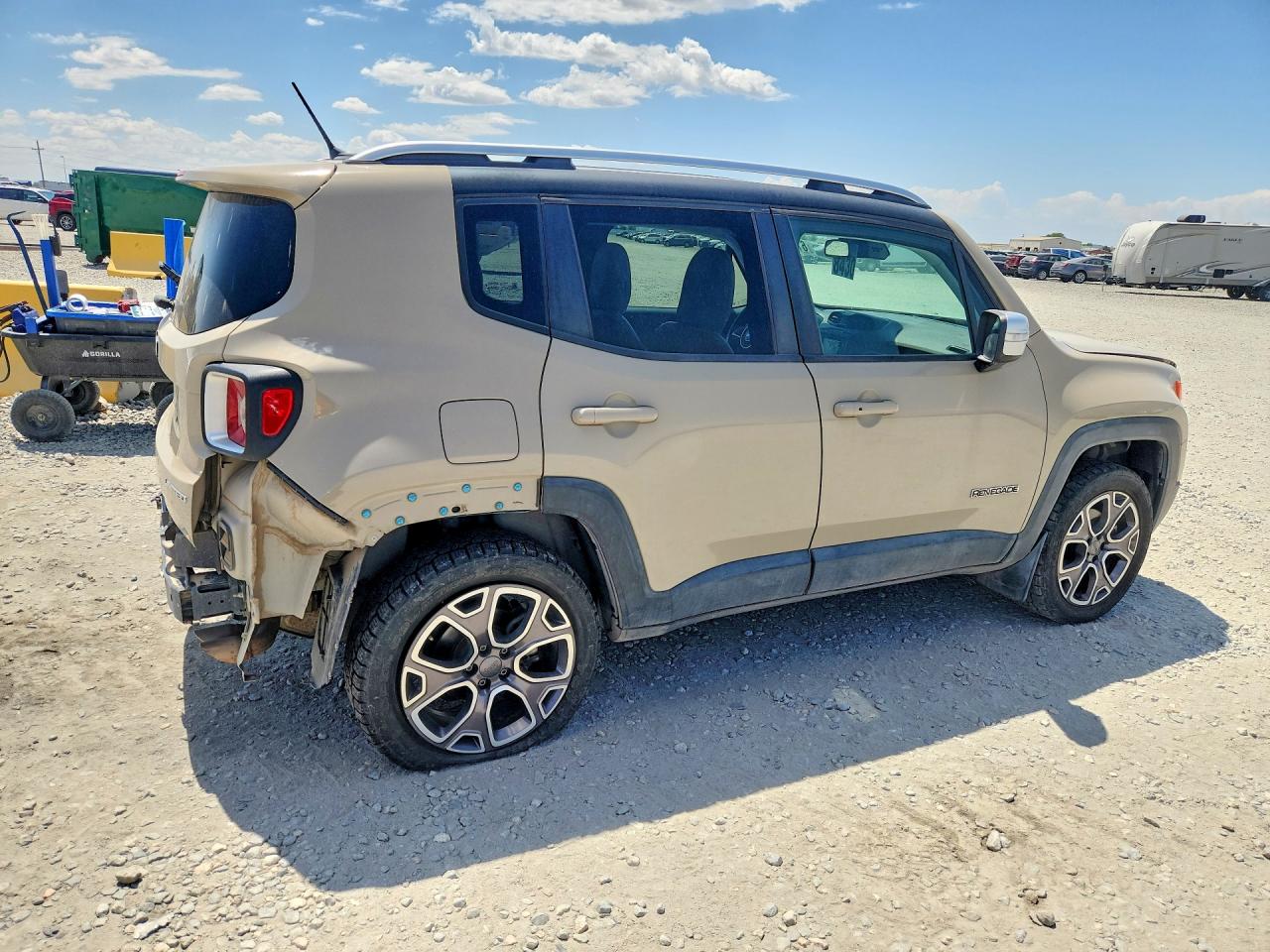 2015 Jeep Renegade Limited Tan vin: ZACCJBDT8FPB34221