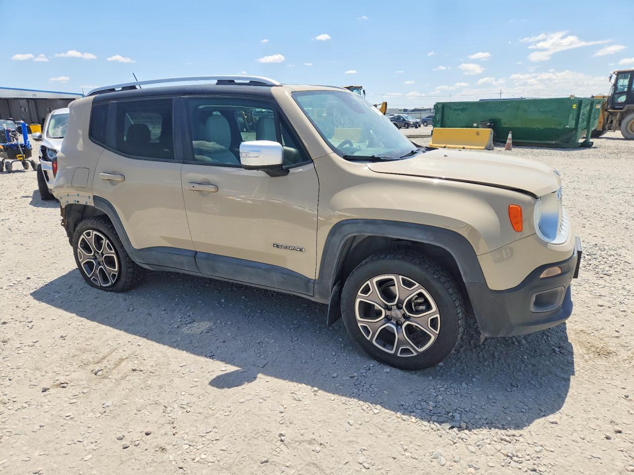 2015 Jeep Renegade Limited Tan vin: ZACCJBDT8FPB34221