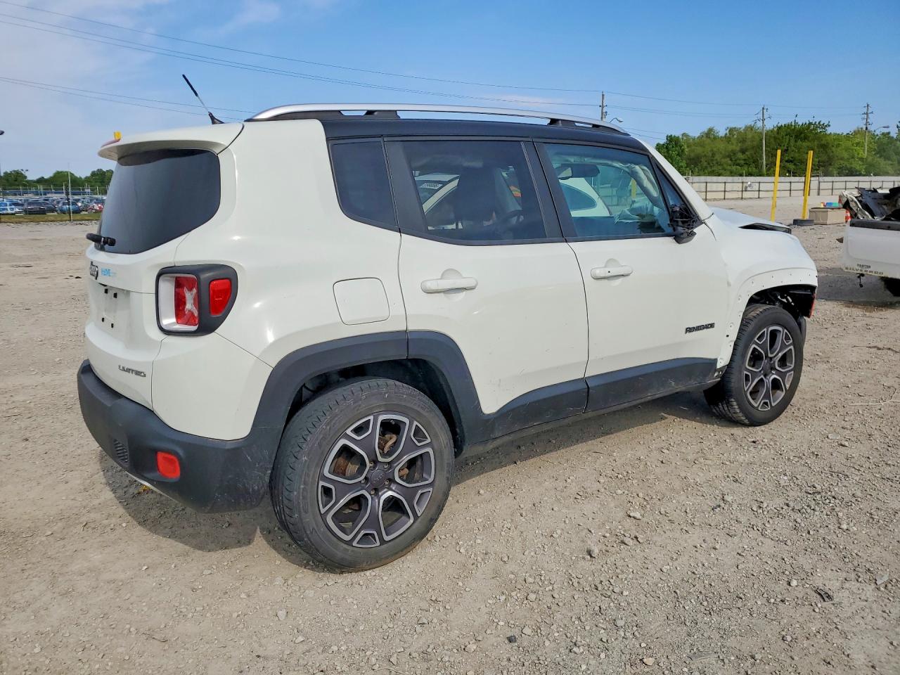 2015 Jeep Renegade Limited White vin: ZACCJBDT8FPC23254
