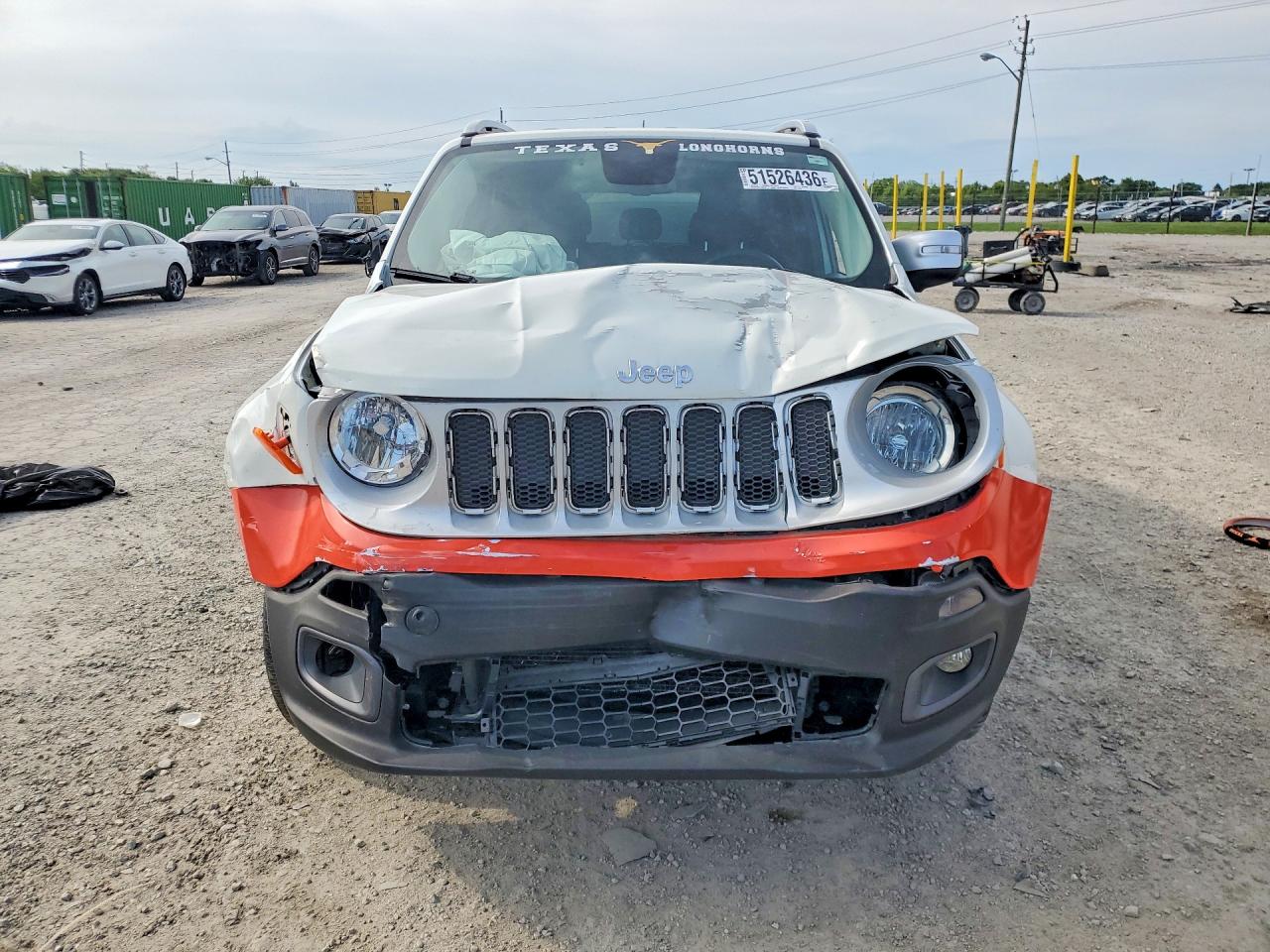 2015 Jeep Renegade Limited White vin: ZACCJBDT8FPC23254