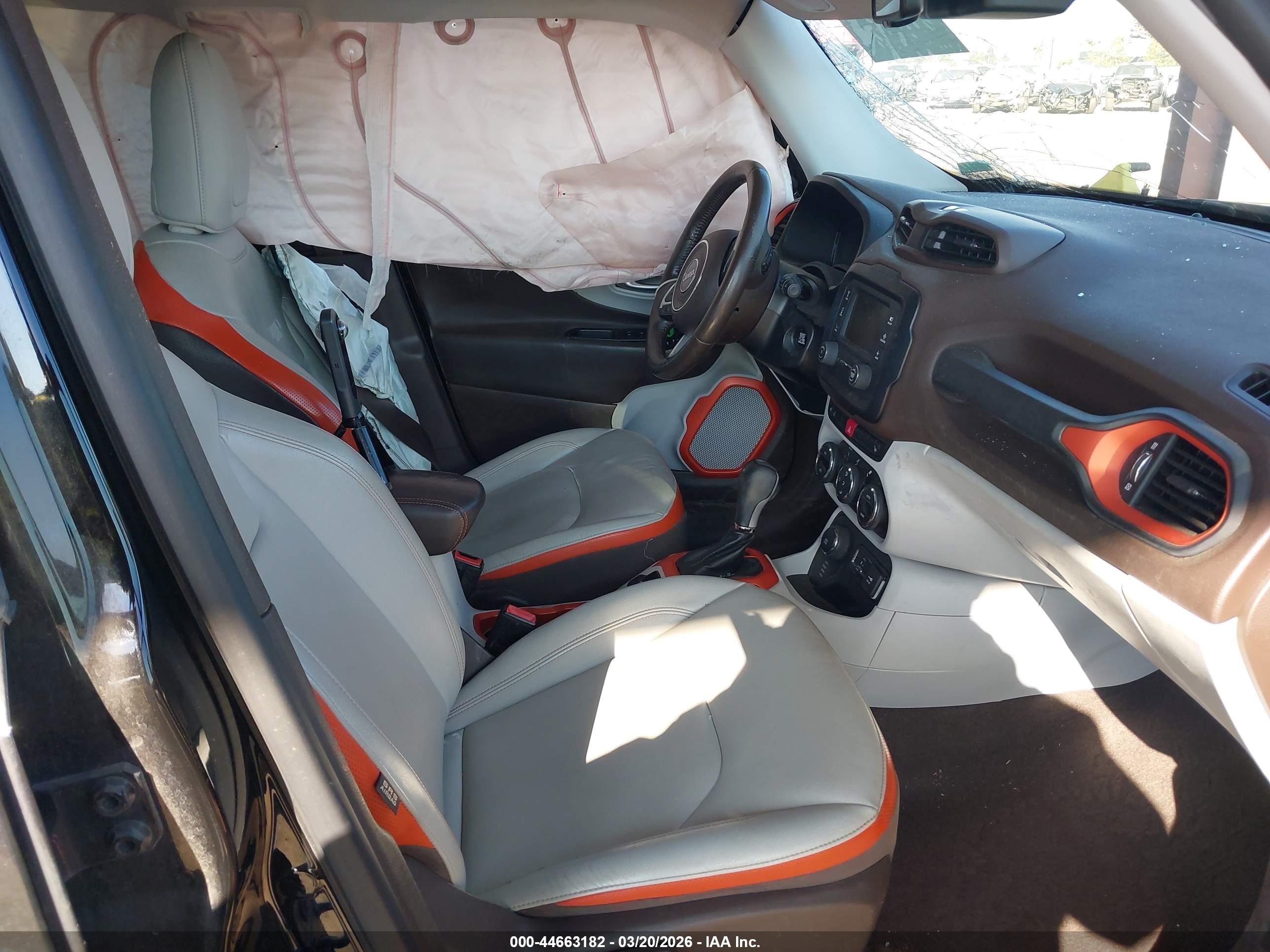 2015 Jeep Renegade Limited Black vin: ZACCJBDTXFPB98244