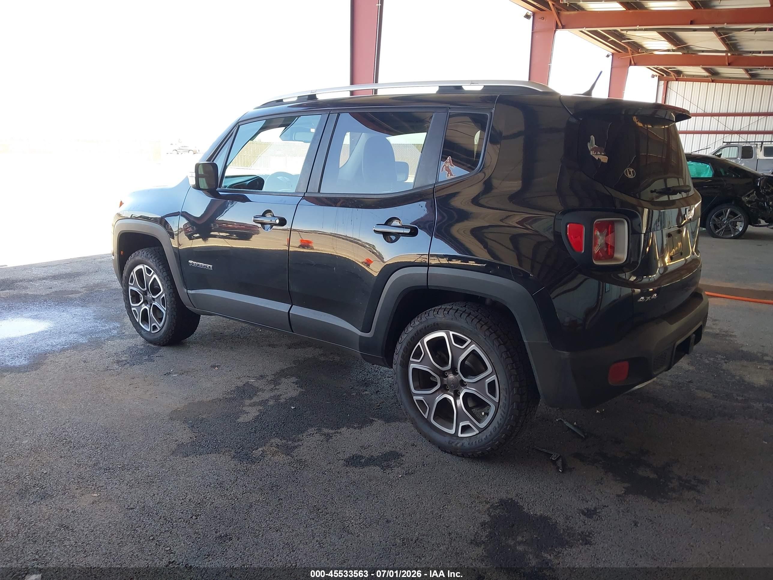 2015 Jeep Renegade Limited Black vin: ZACCJBDTXFPC06147