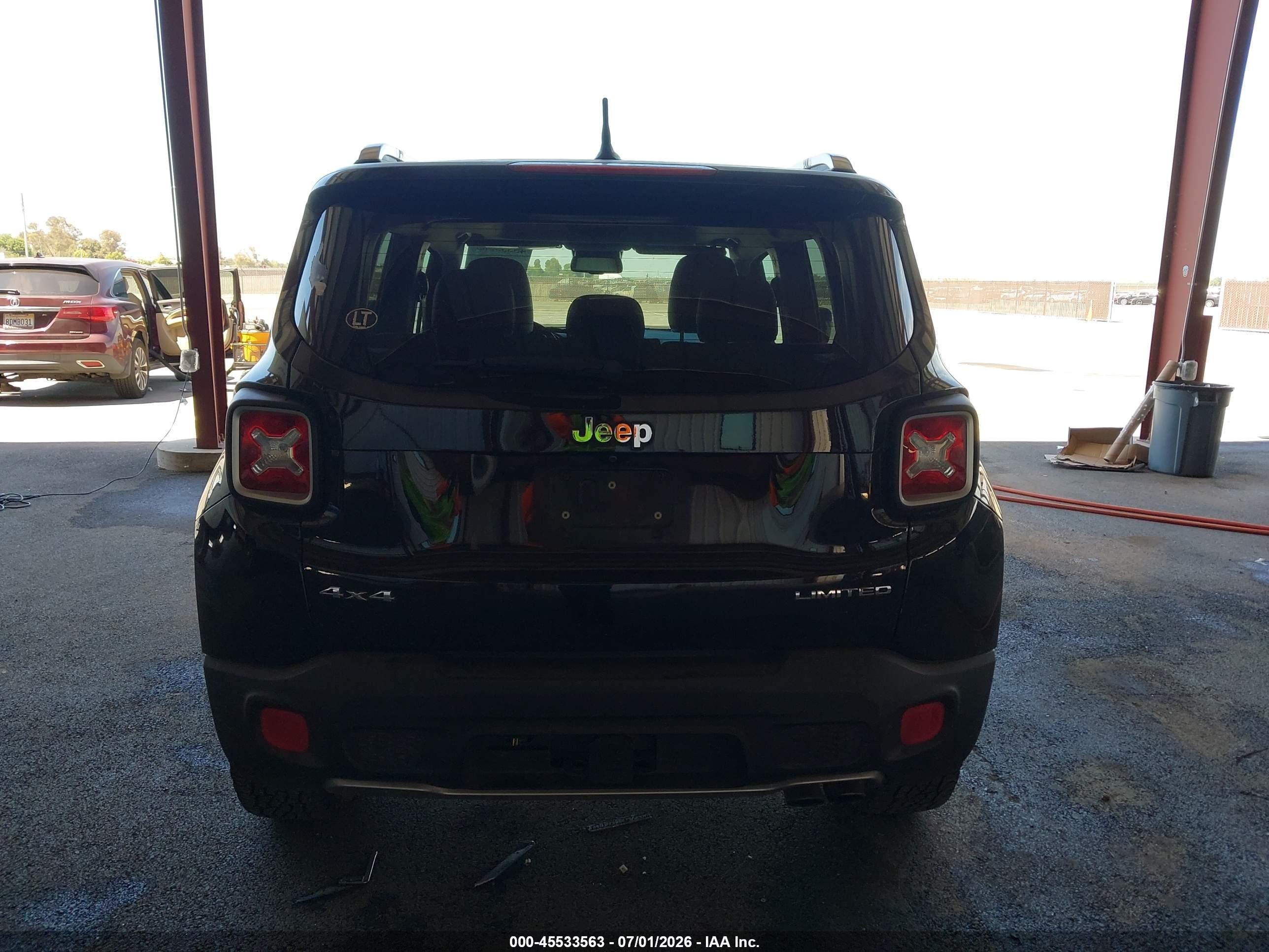 2015 Jeep Renegade Limited Black vin: ZACCJBDTXFPC06147