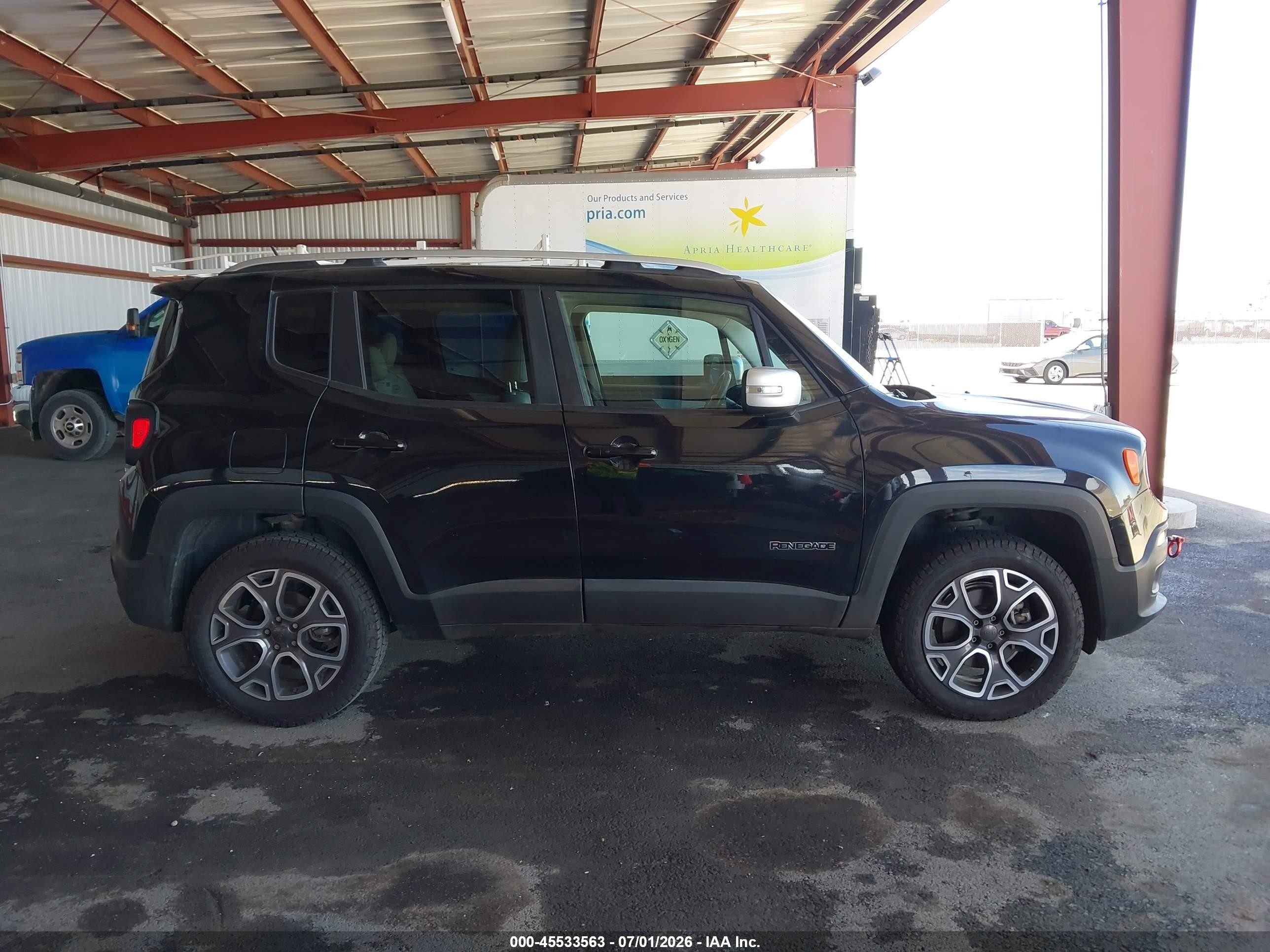 2015 Jeep Renegade Limited Black vin: ZACCJBDTXFPC06147