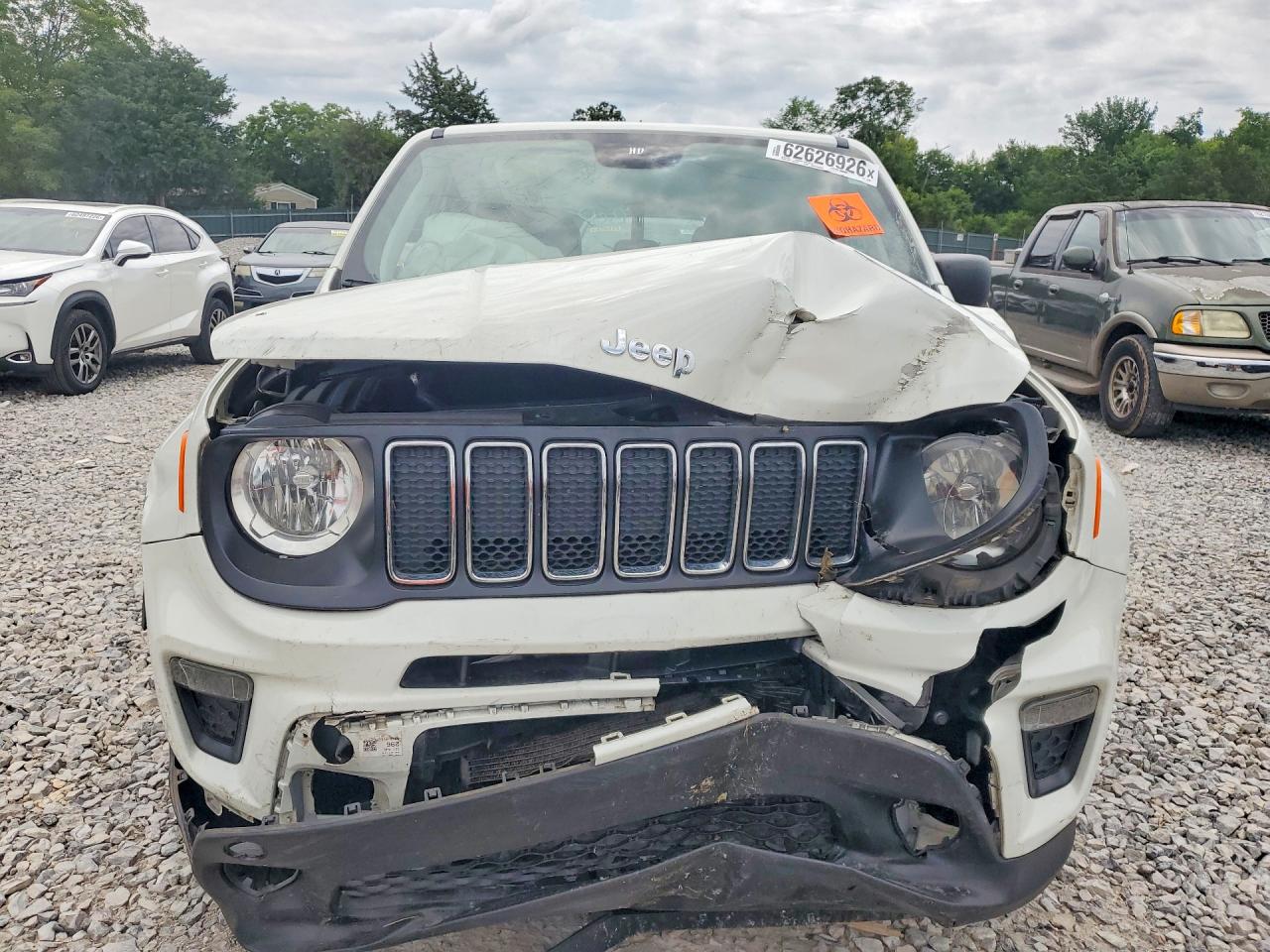 2020 Jeep Renegade Sport White vin: ZACNJAAB1LPL01297