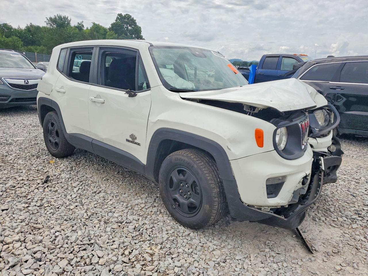 2020 Jeep Renegade Sport White vin: ZACNJAAB1LPL01297
