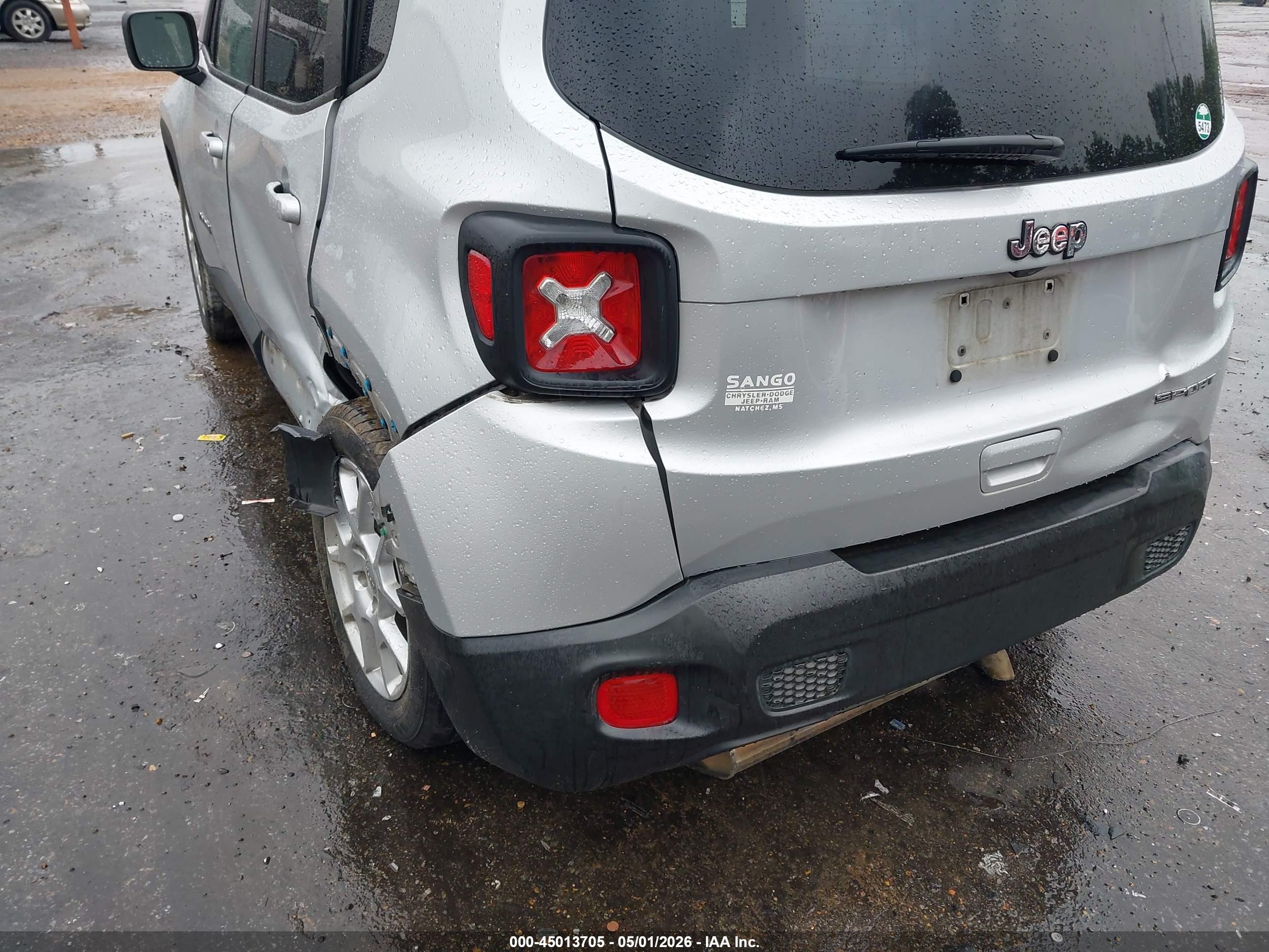 2019 Jeep Renegade Sport Fwd Silver vin: ZACNJAAB2KPK77901