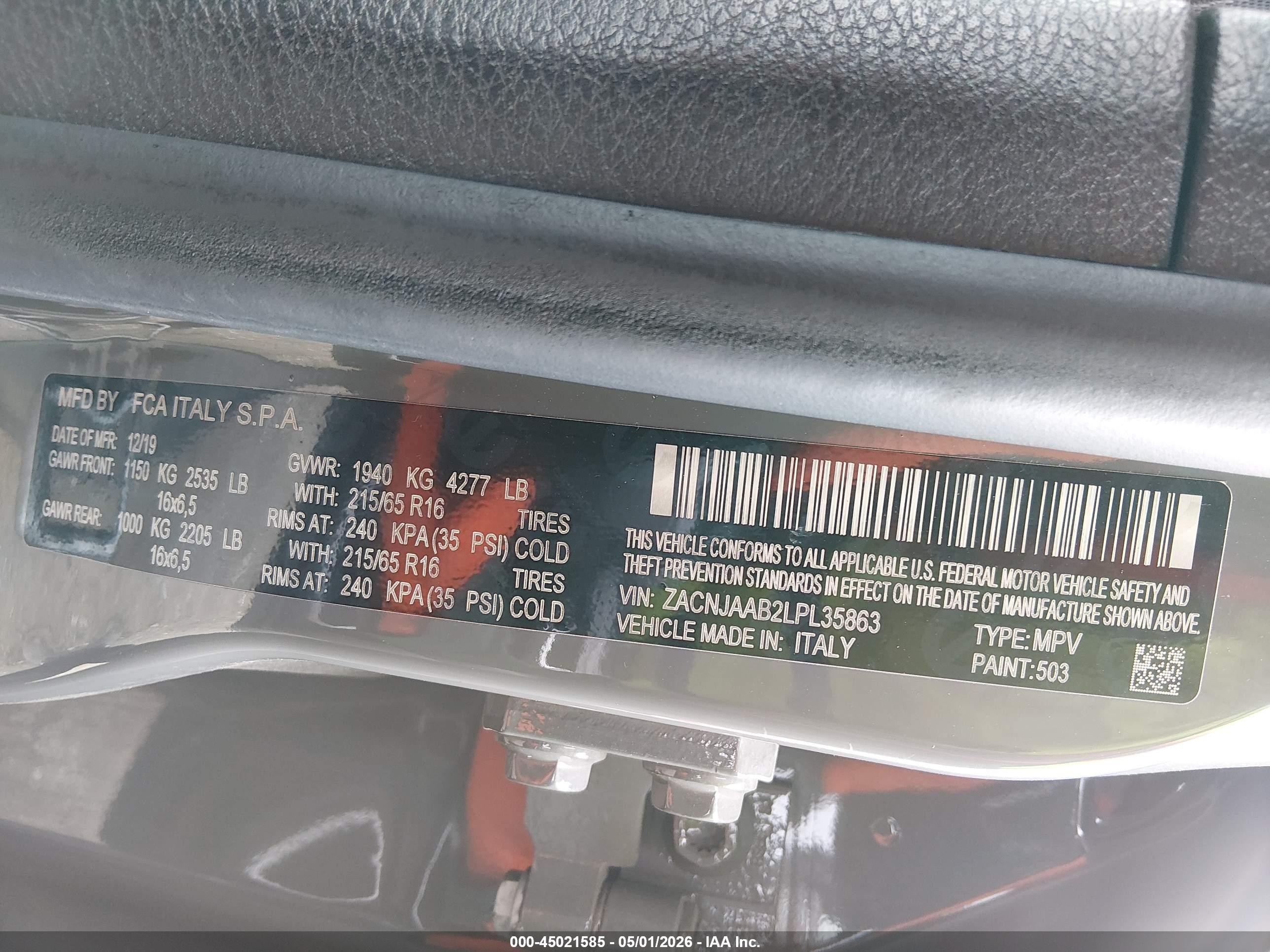 2020 Jeep Renegade Sport Fwd Gray vin: ZACNJAAB2LPL35863