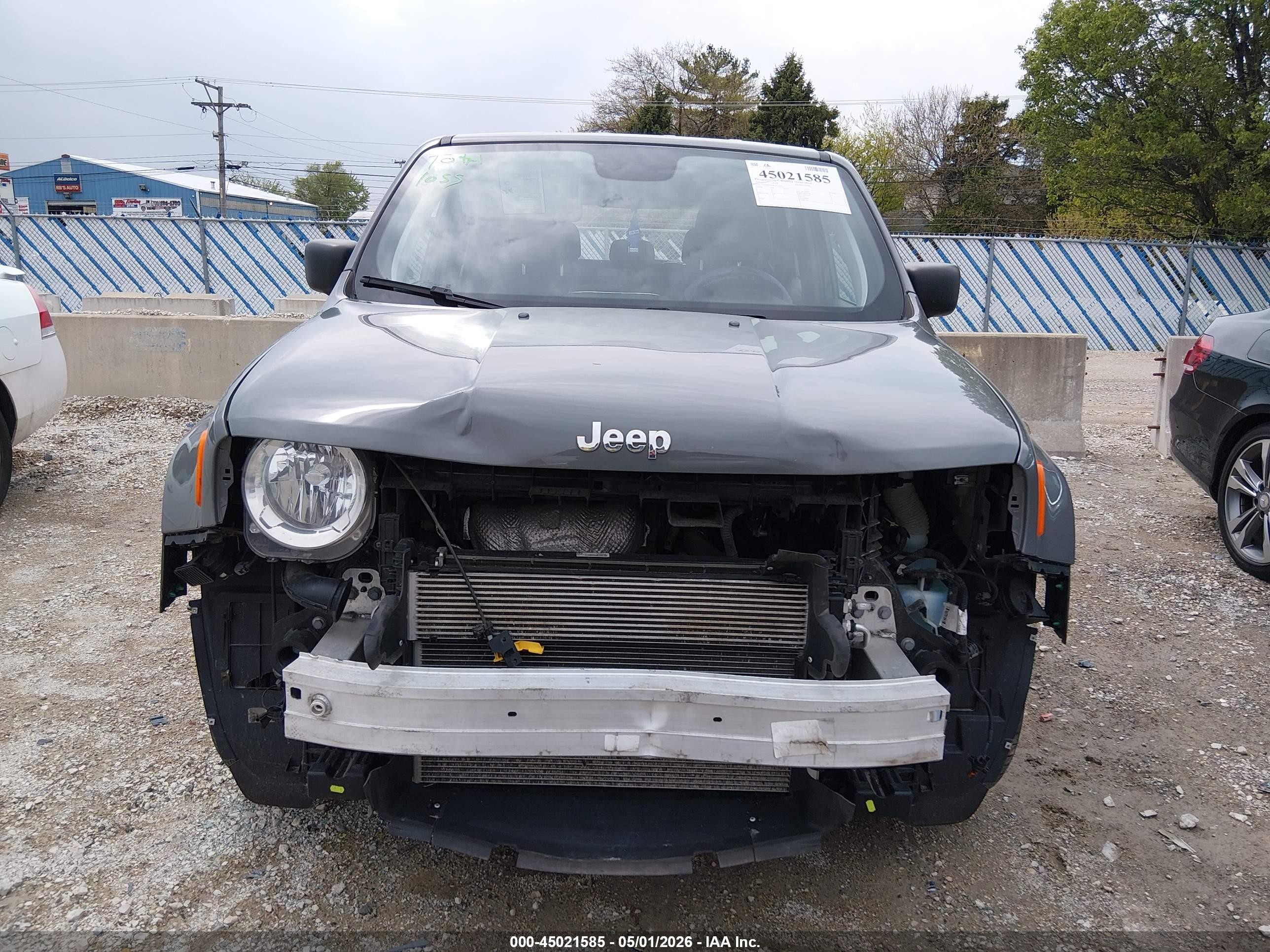 2020 Jeep Renegade Sport Fwd Gray vin: ZACNJAAB2LPL35863