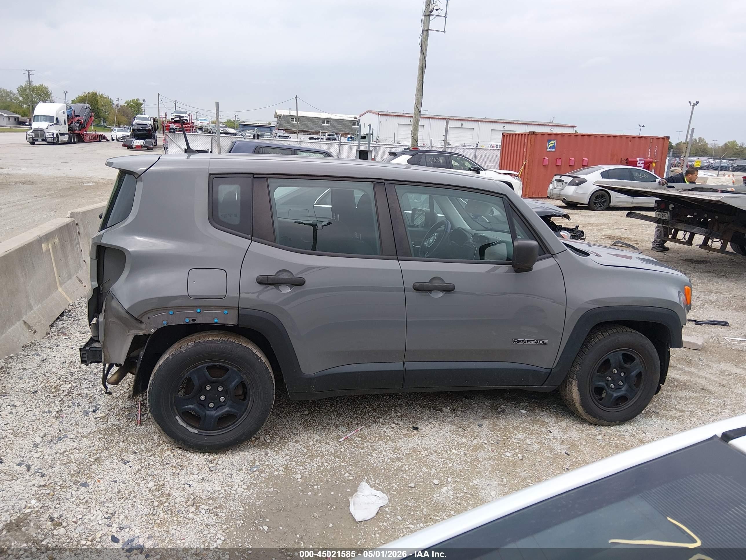 2020 Jeep Renegade Sport Fwd Gray vin: ZACNJAAB2LPL35863
