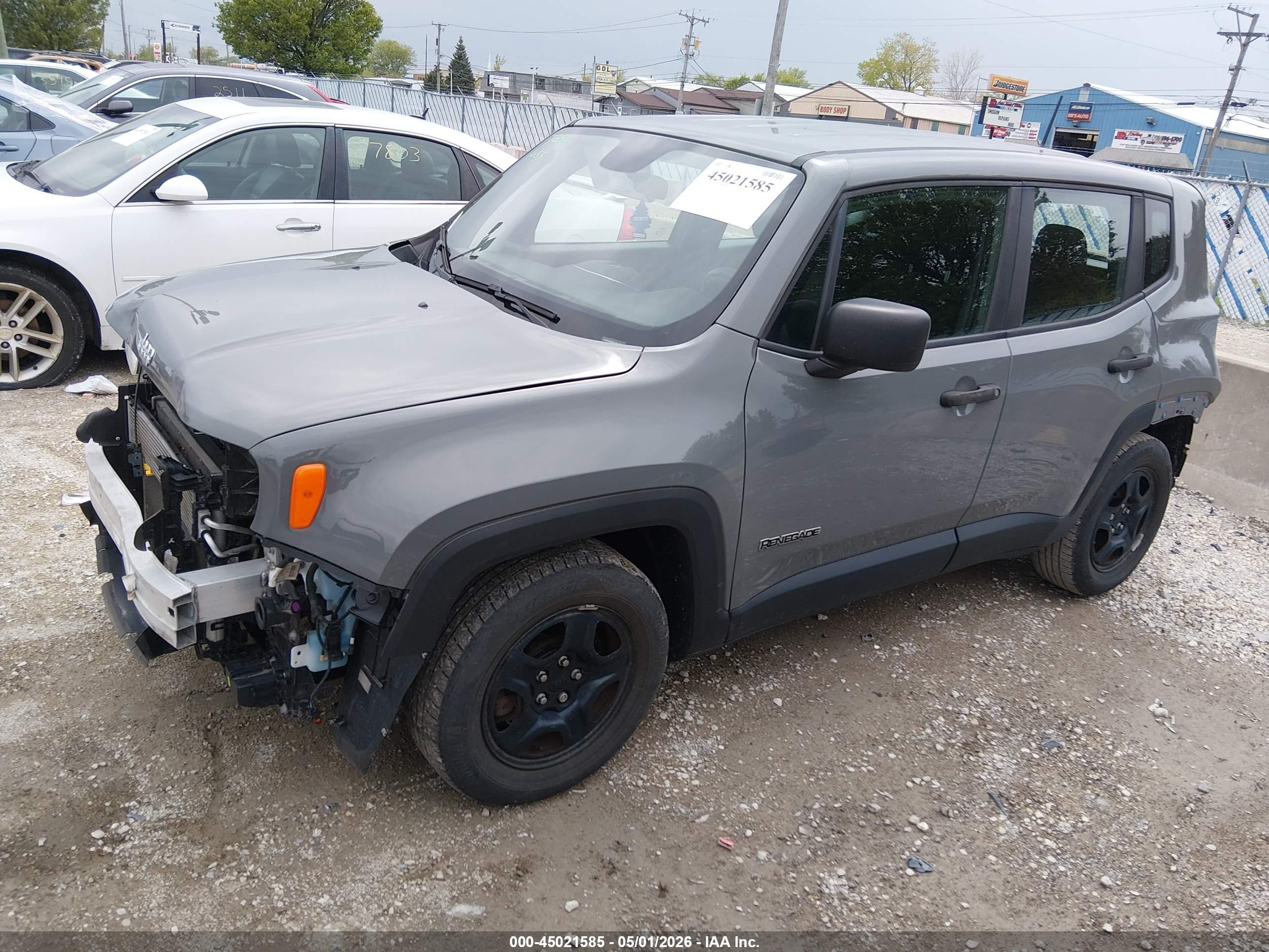 2020 Jeep Renegade Sport Fwd Gray vin: ZACNJAAB2LPL35863