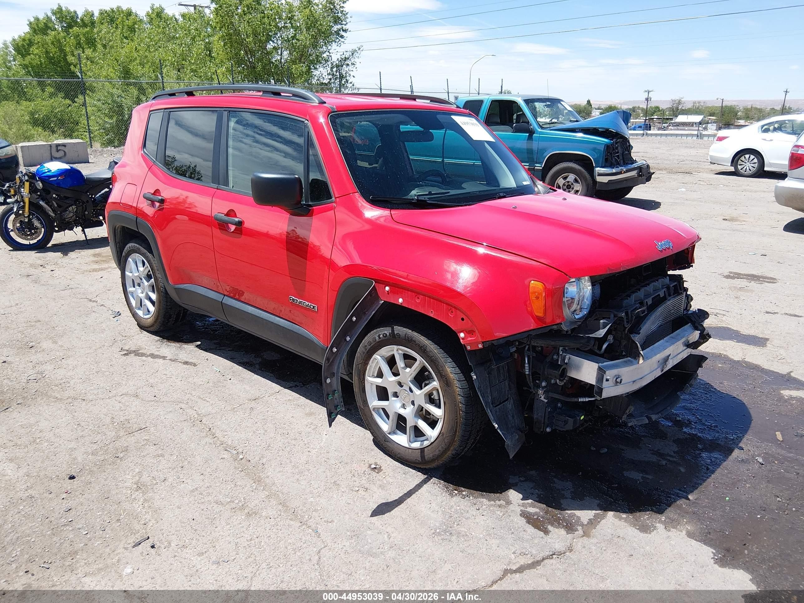 2020 Jeep Renegade Sport Fwd Красный vin: ZACNJAAB4LPL53202