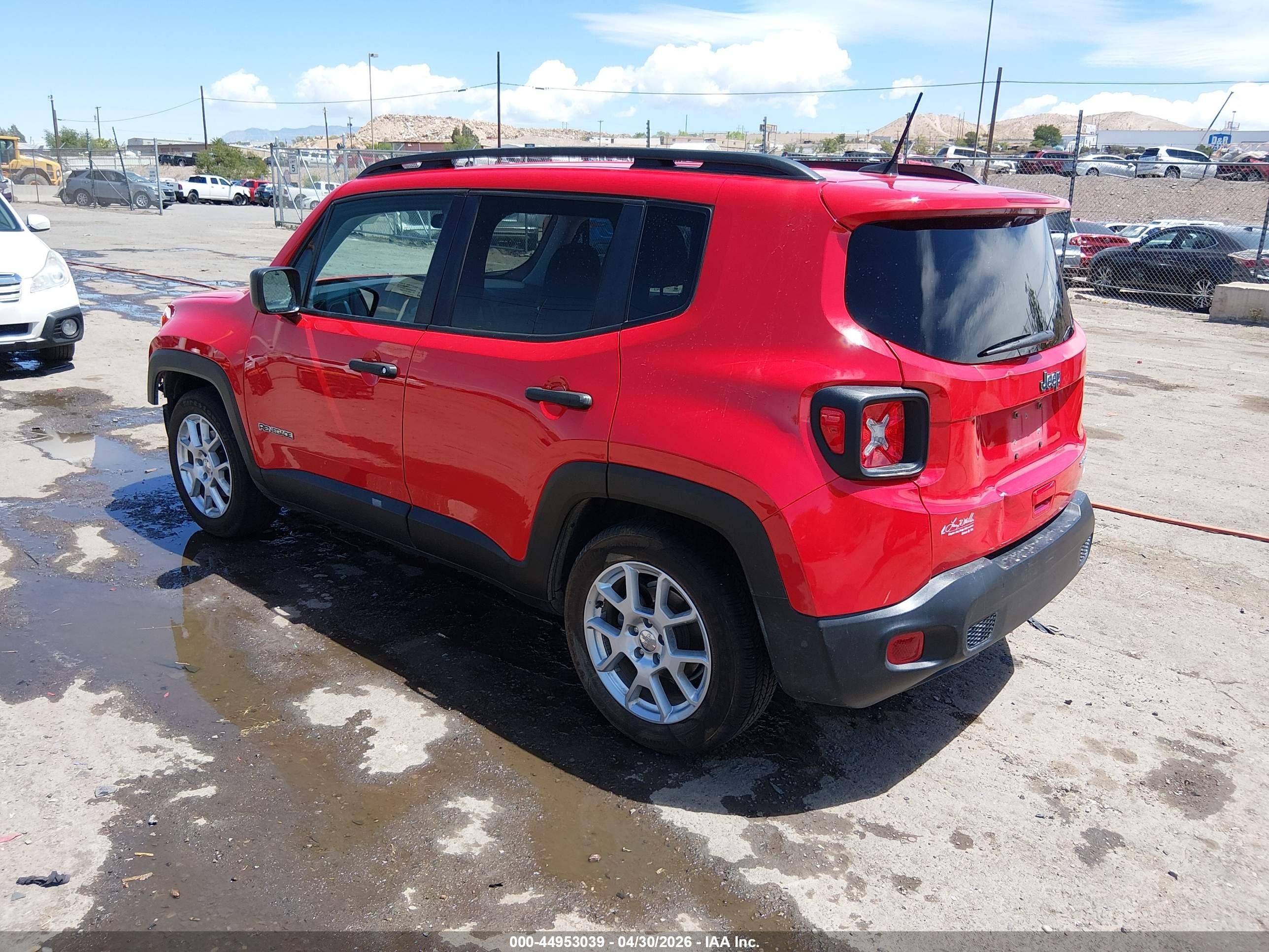 2020 Jeep Renegade Sport Fwd Красный vin: ZACNJAAB4LPL53202