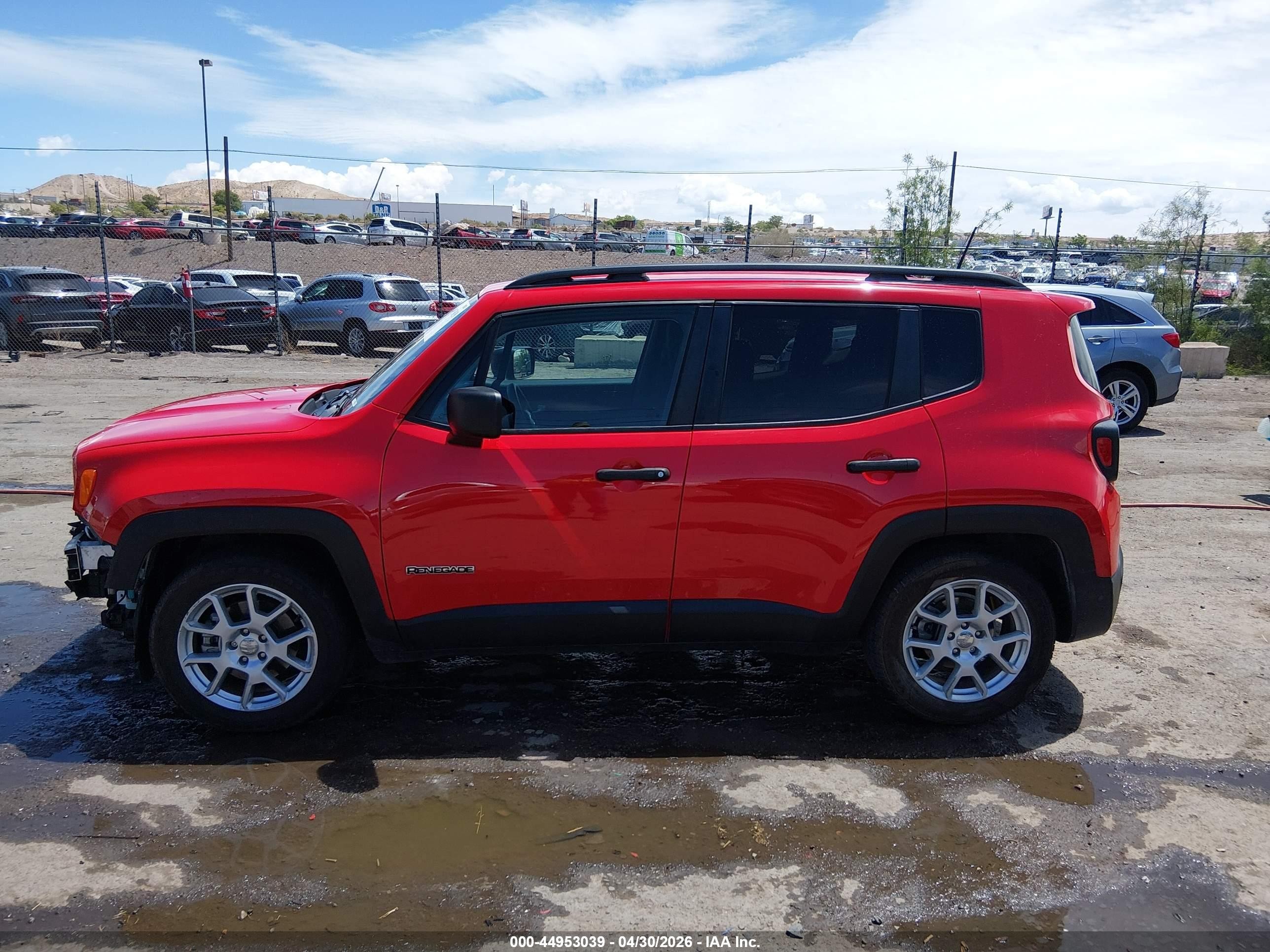 2020 Jeep Renegade Sport Fwd Красный vin: ZACNJAAB4LPL53202