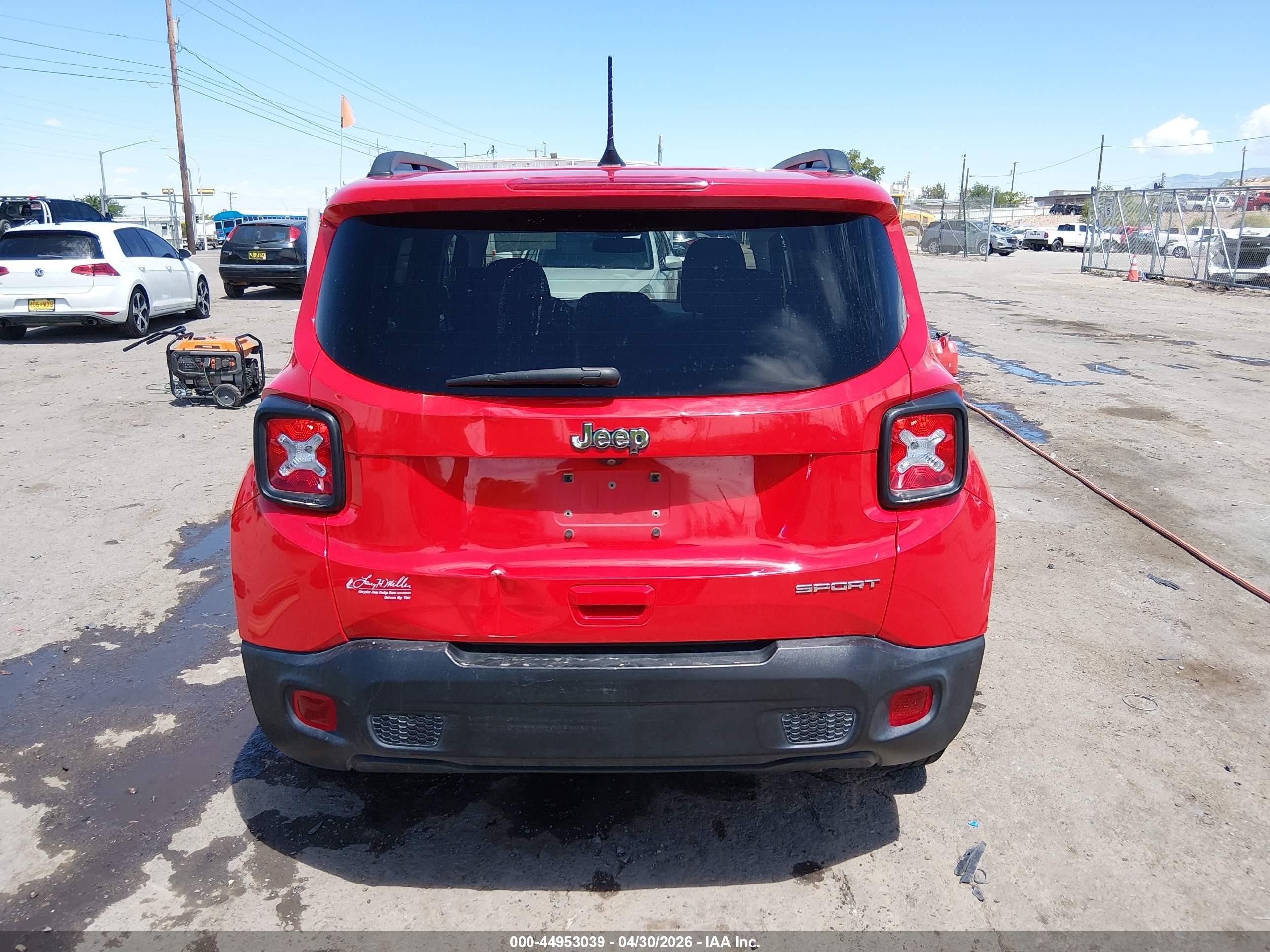 2020 Jeep Renegade Sport Fwd Красный vin: ZACNJAAB4LPL53202