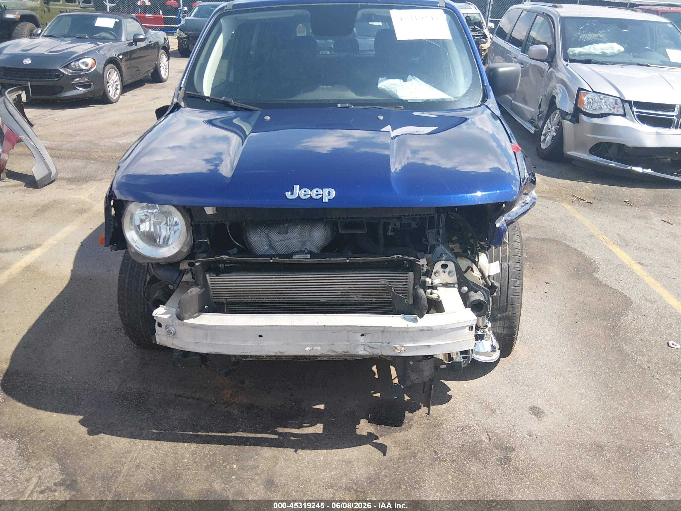 2019 Jeep Renegade Sport Fwd Blue vin: ZACNJAAB8KPK46894