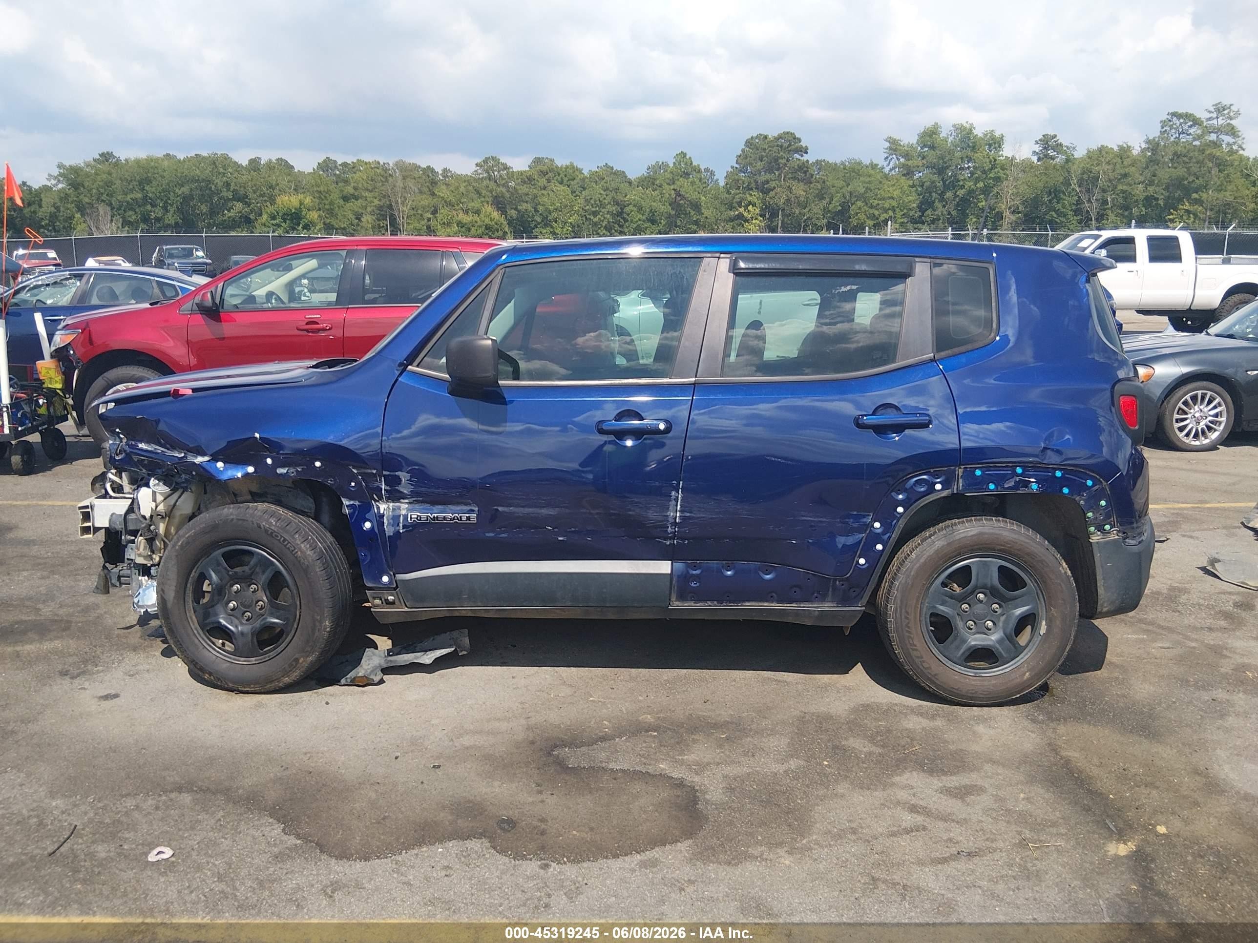 2019 Jeep Renegade Sport Fwd Blue vin: ZACNJAAB8KPK46894