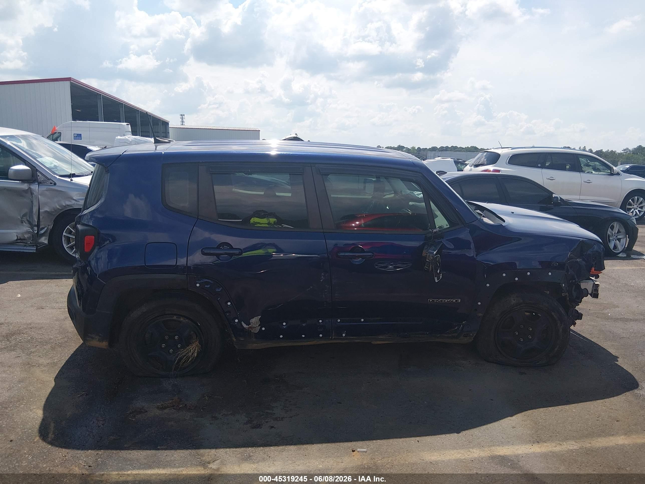 2019 Jeep Renegade Sport Fwd Blue vin: ZACNJAAB8KPK46894